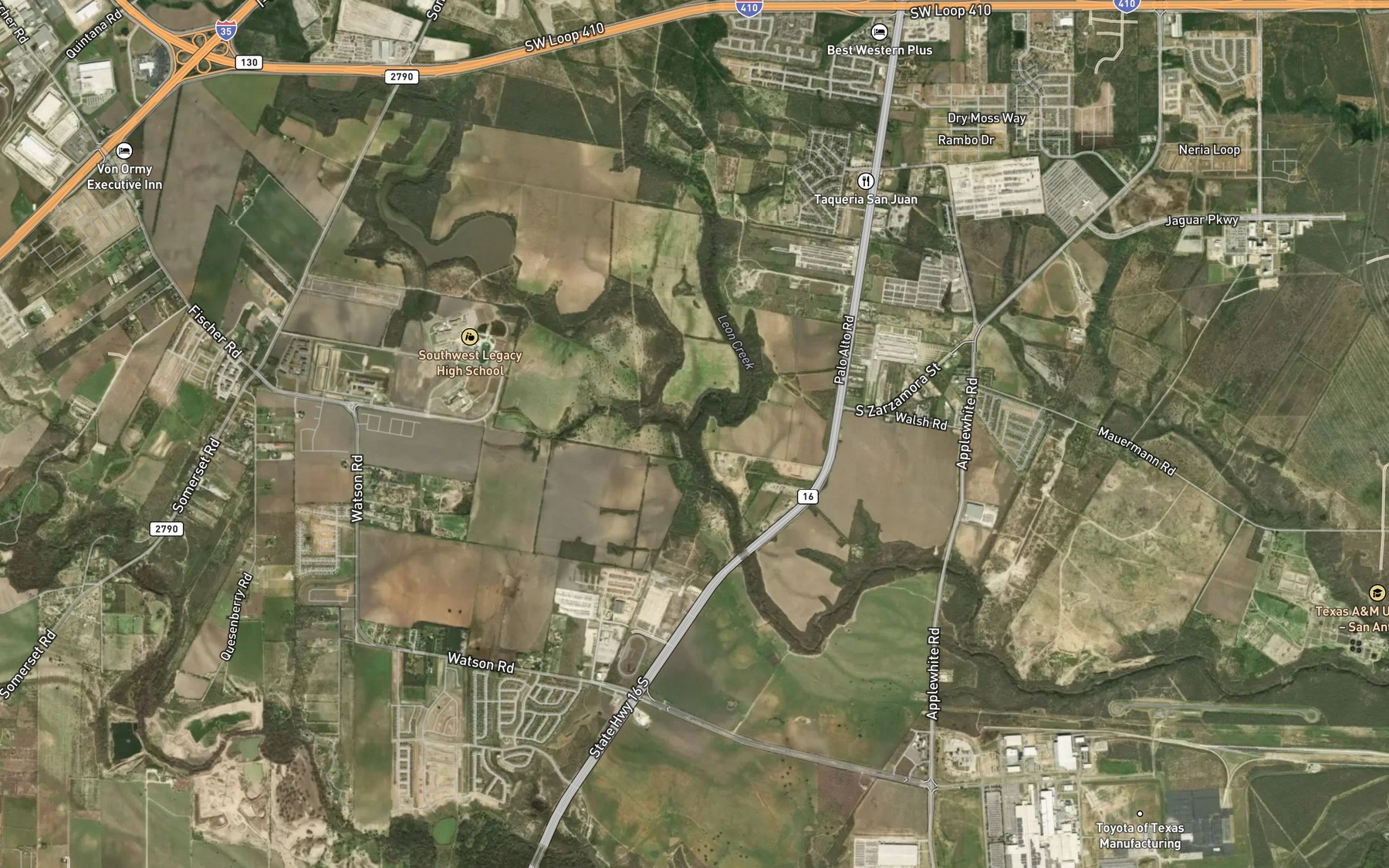 Satellite map of the Indian Creek