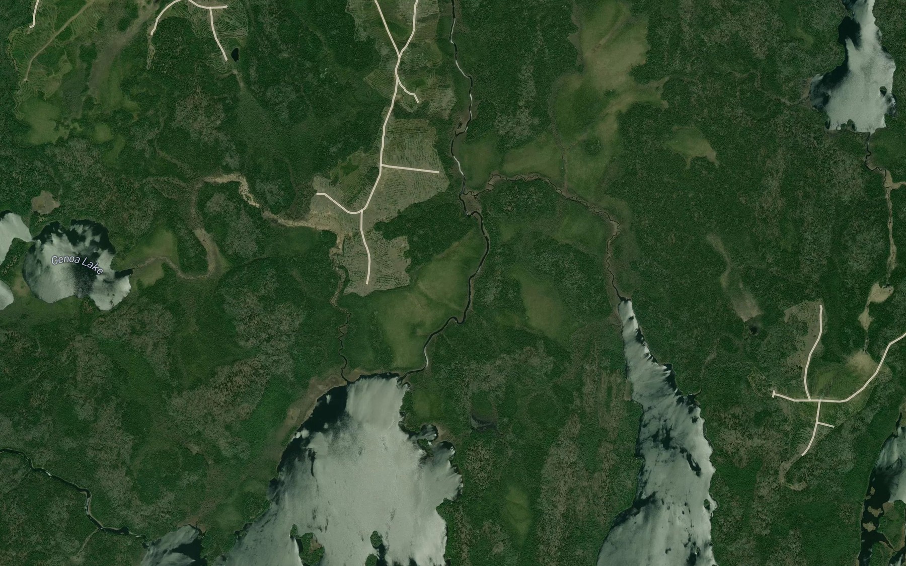Satellite map of the Wenakoshi Creek