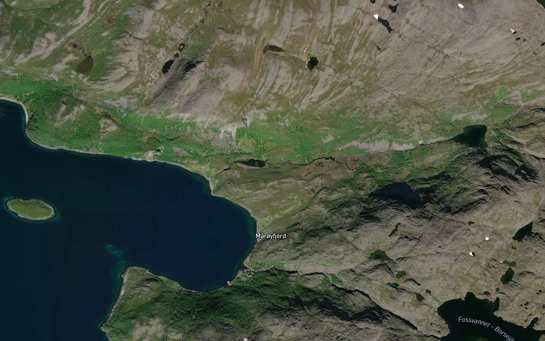 Satellite map of the Vinterplasselva