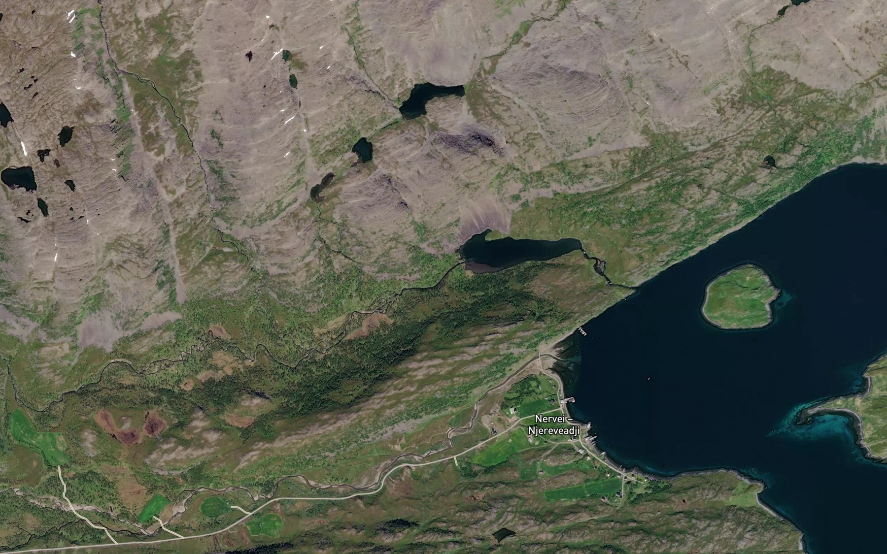 Satellite map of the Sommarheimelva