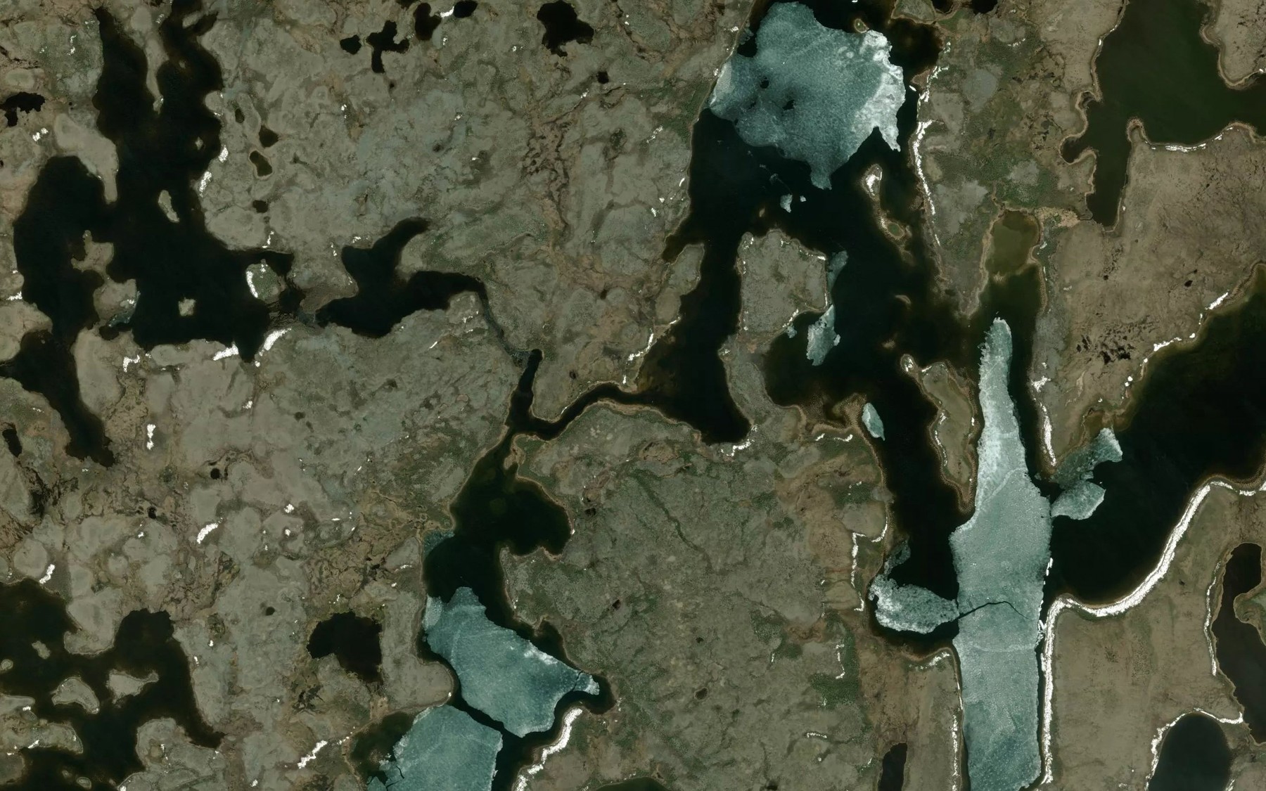 Satellite map of the Townsend River