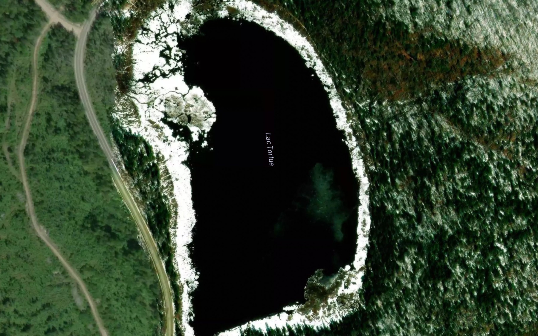 Satellite map of the Lac Tortue
