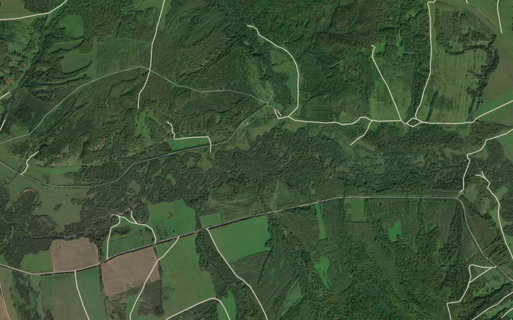 Satellite map of the Chekur