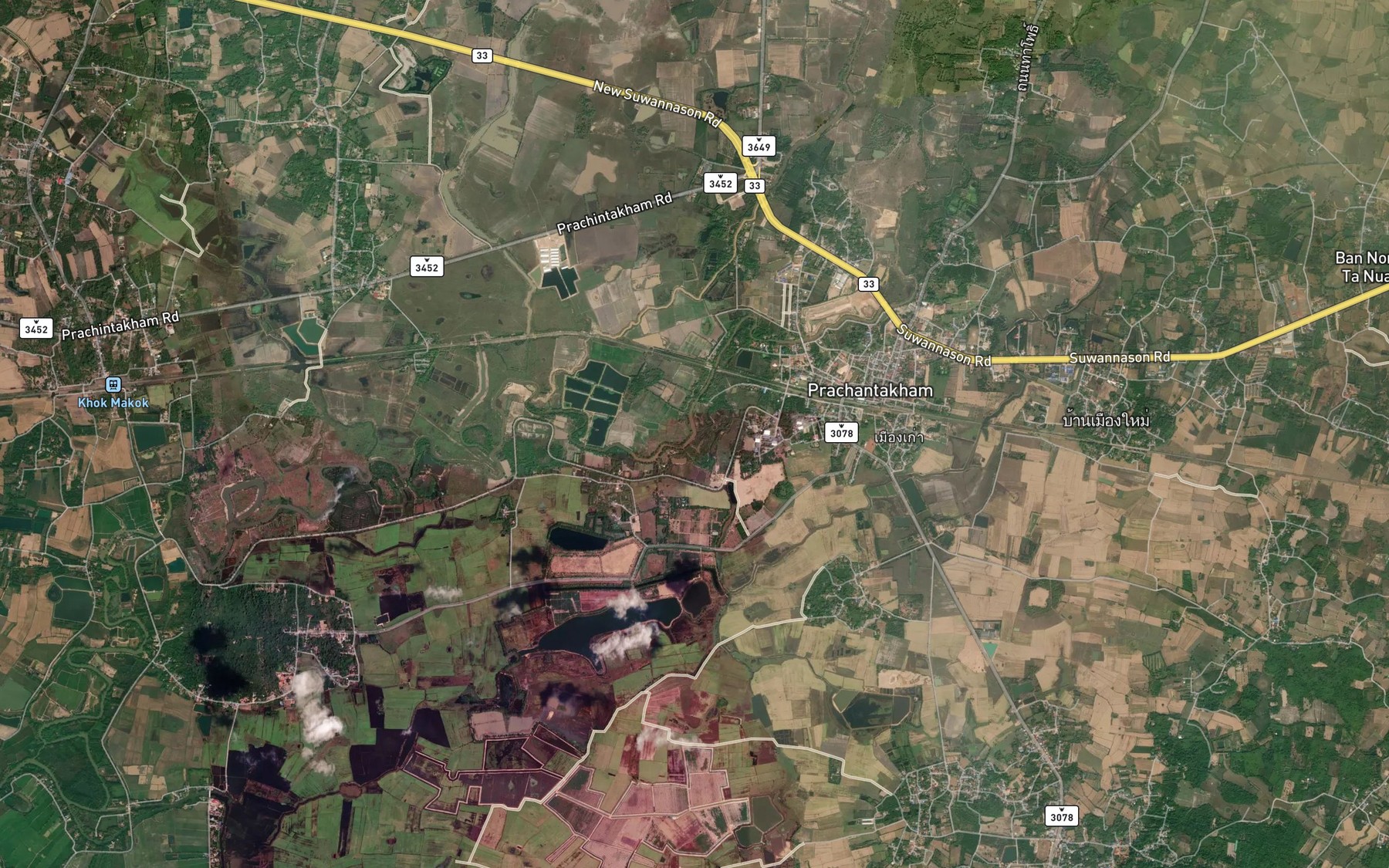 Satellite map of the Khlong In Trai