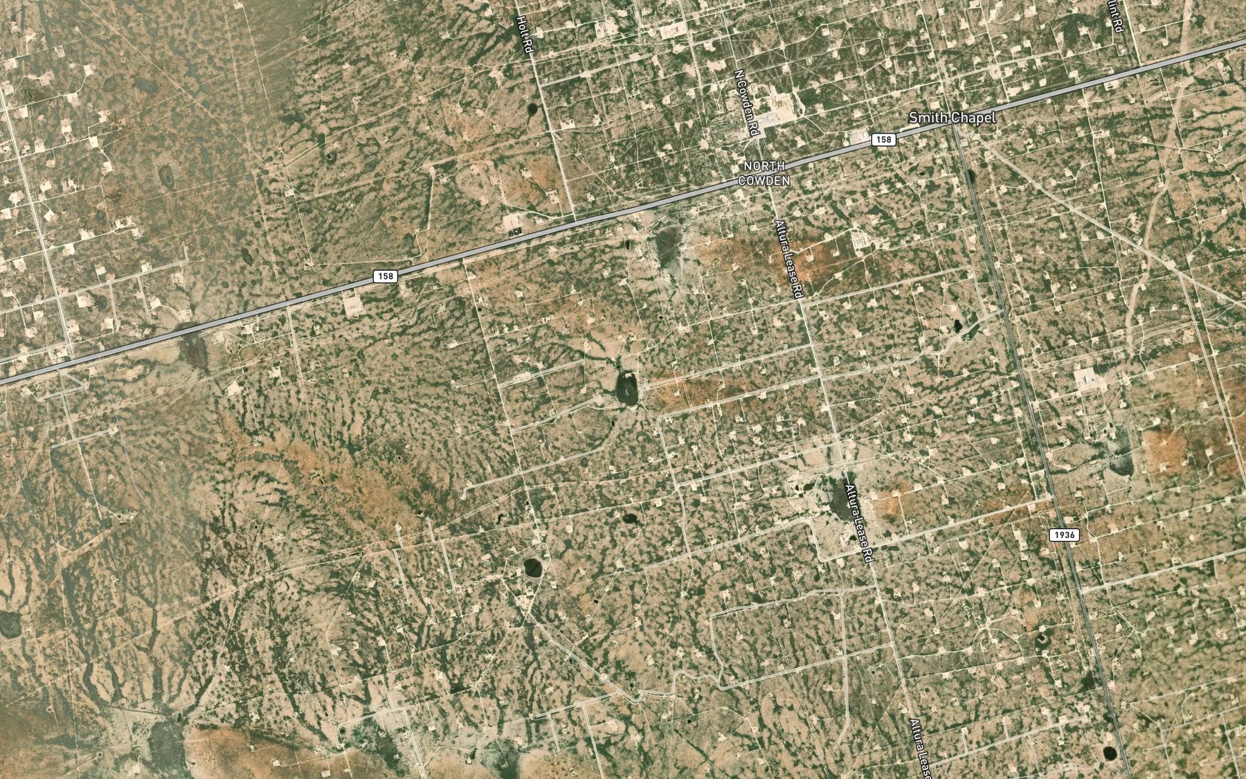 Satellite map of the James Lake