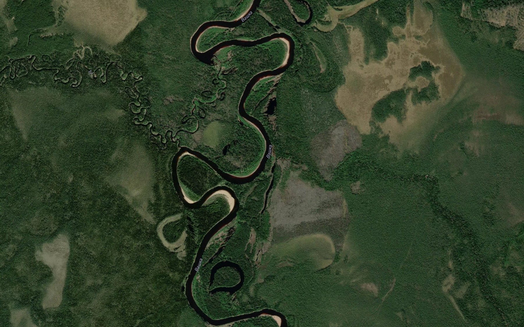 Satellite map of the Sysiy