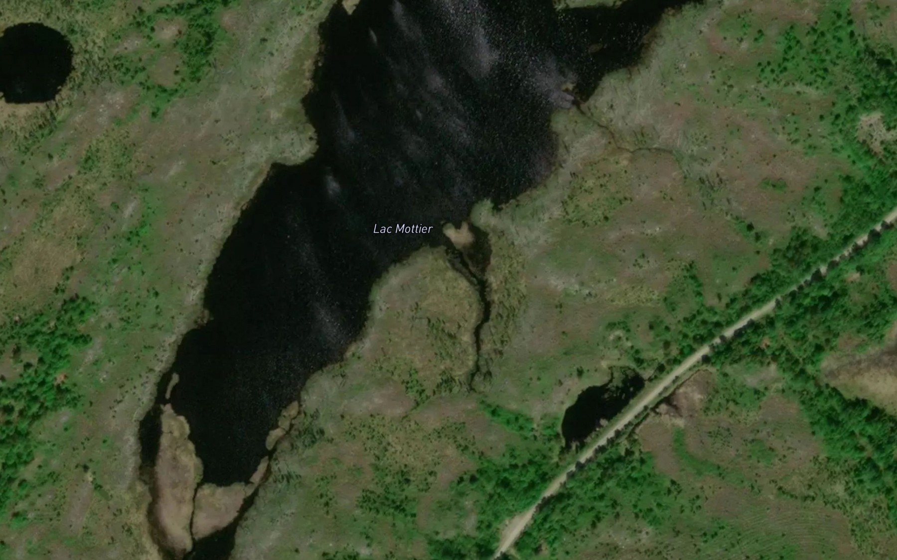 Satellite map of the Lac Mottier