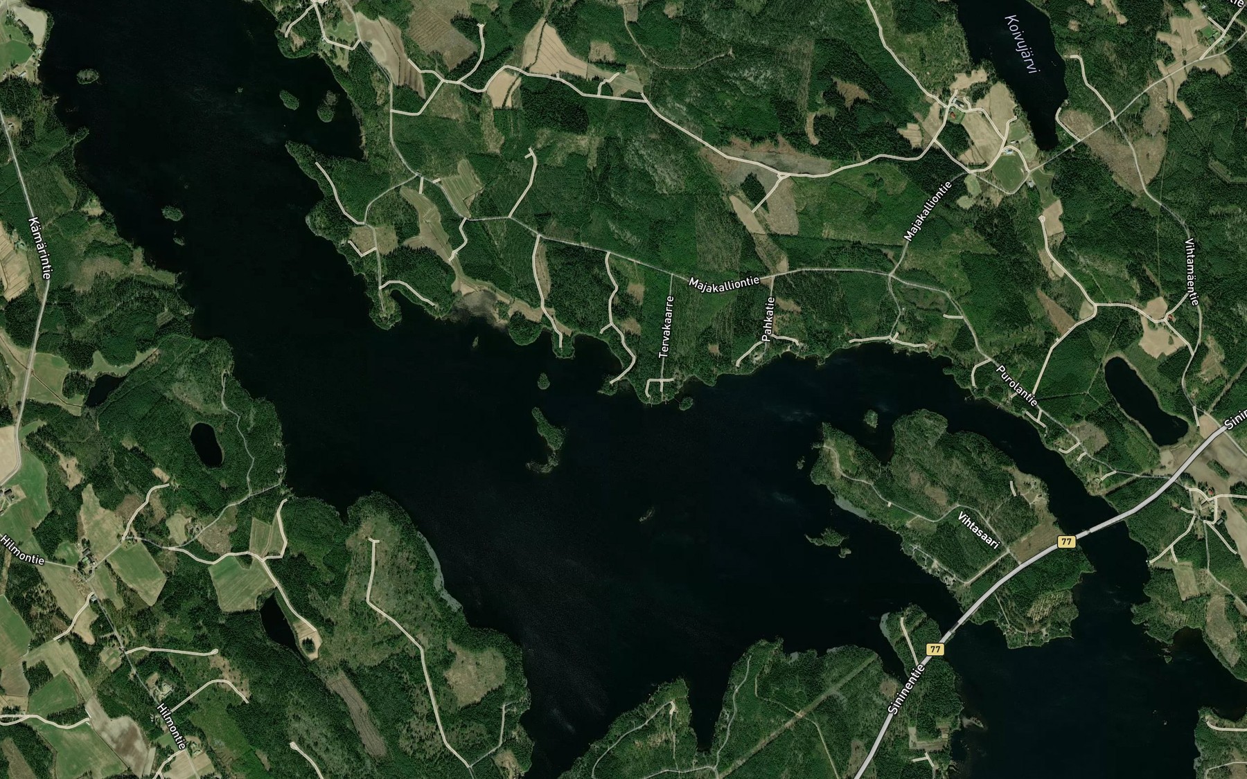Satellite map of the Majalahti