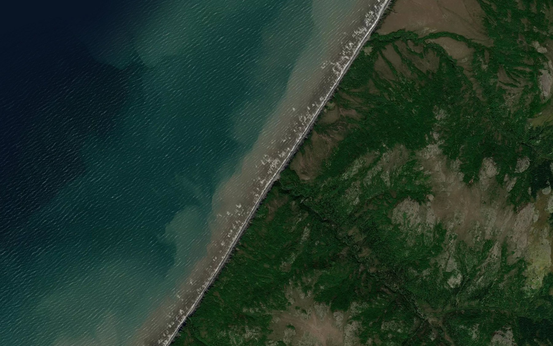 Satellite map of the Coal Mine Creek