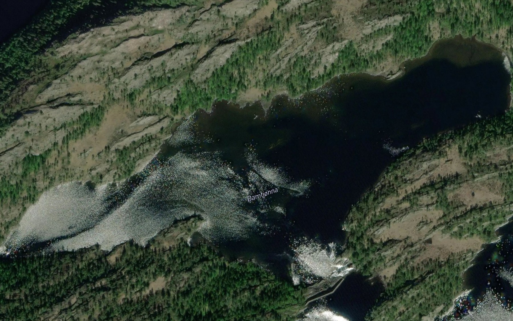 Satellite map of the Damtjorna