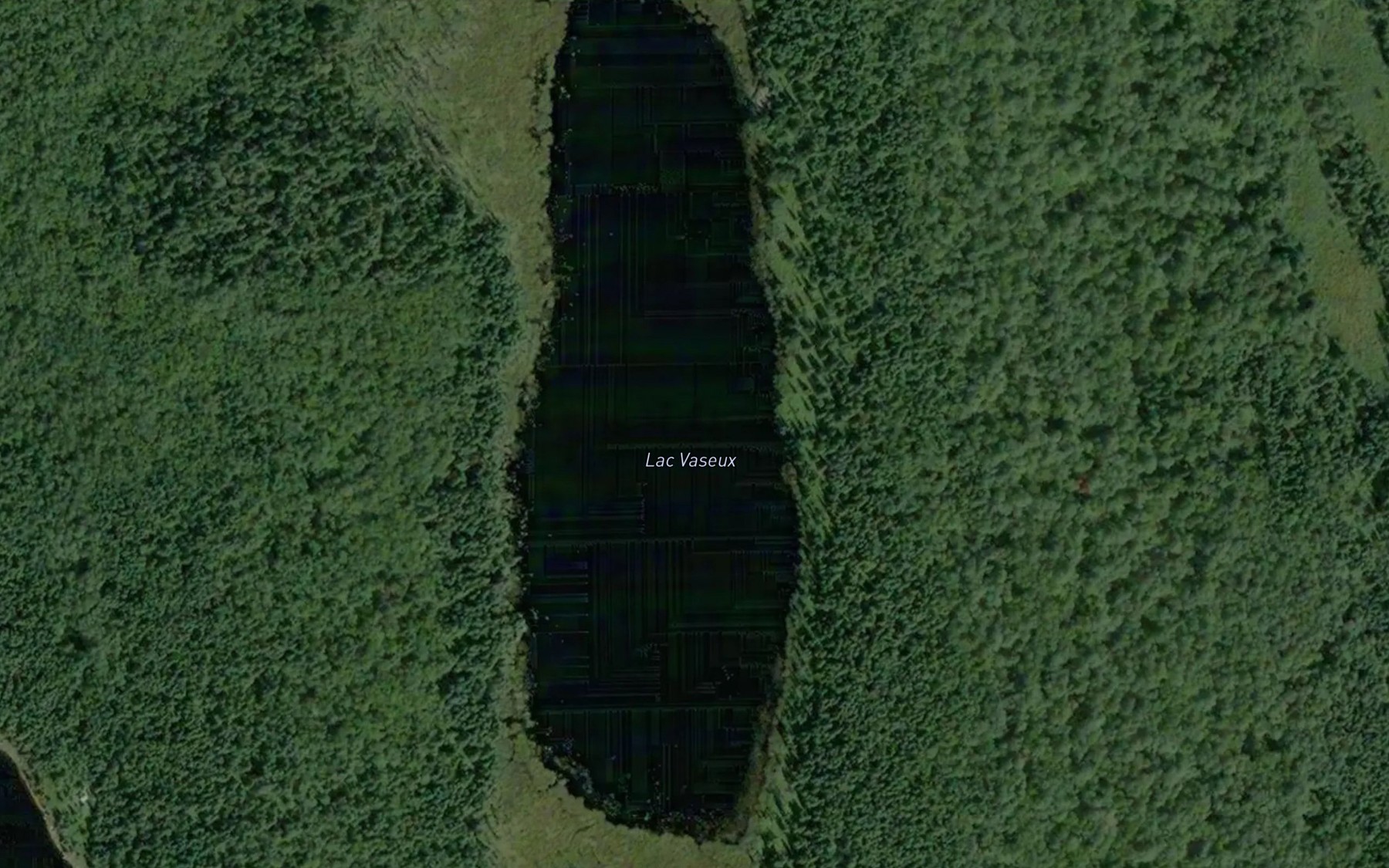 Satellite map of the Lac Vaseux