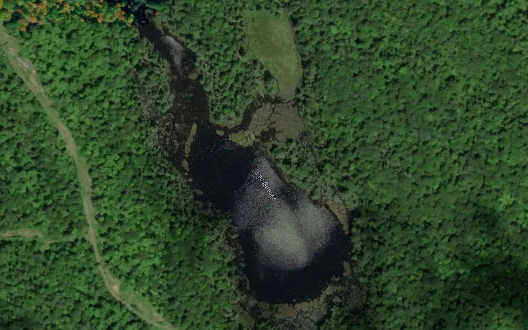 Satellite map of the Lac Beaver