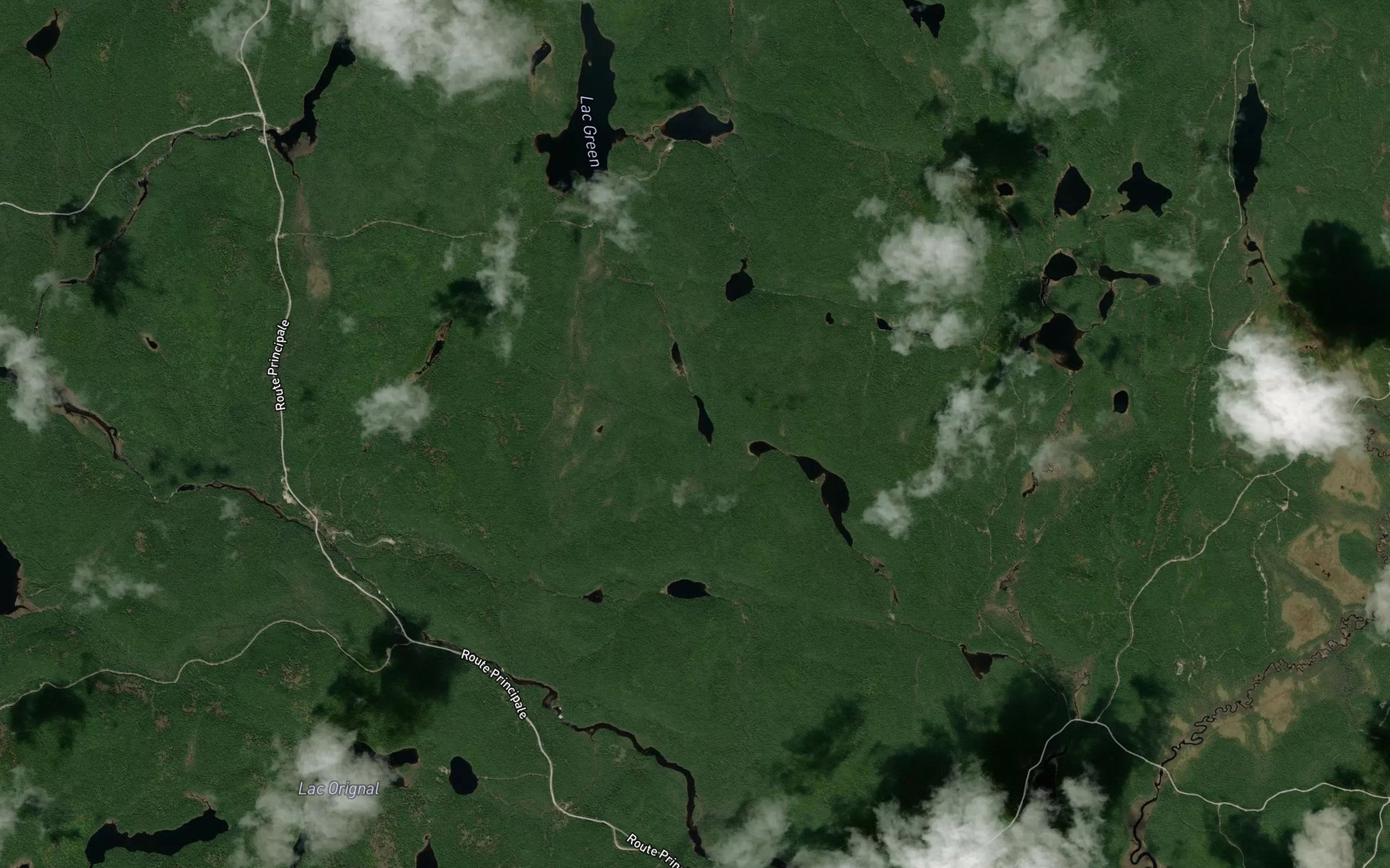 Satellite map of the Lac du Gringalet