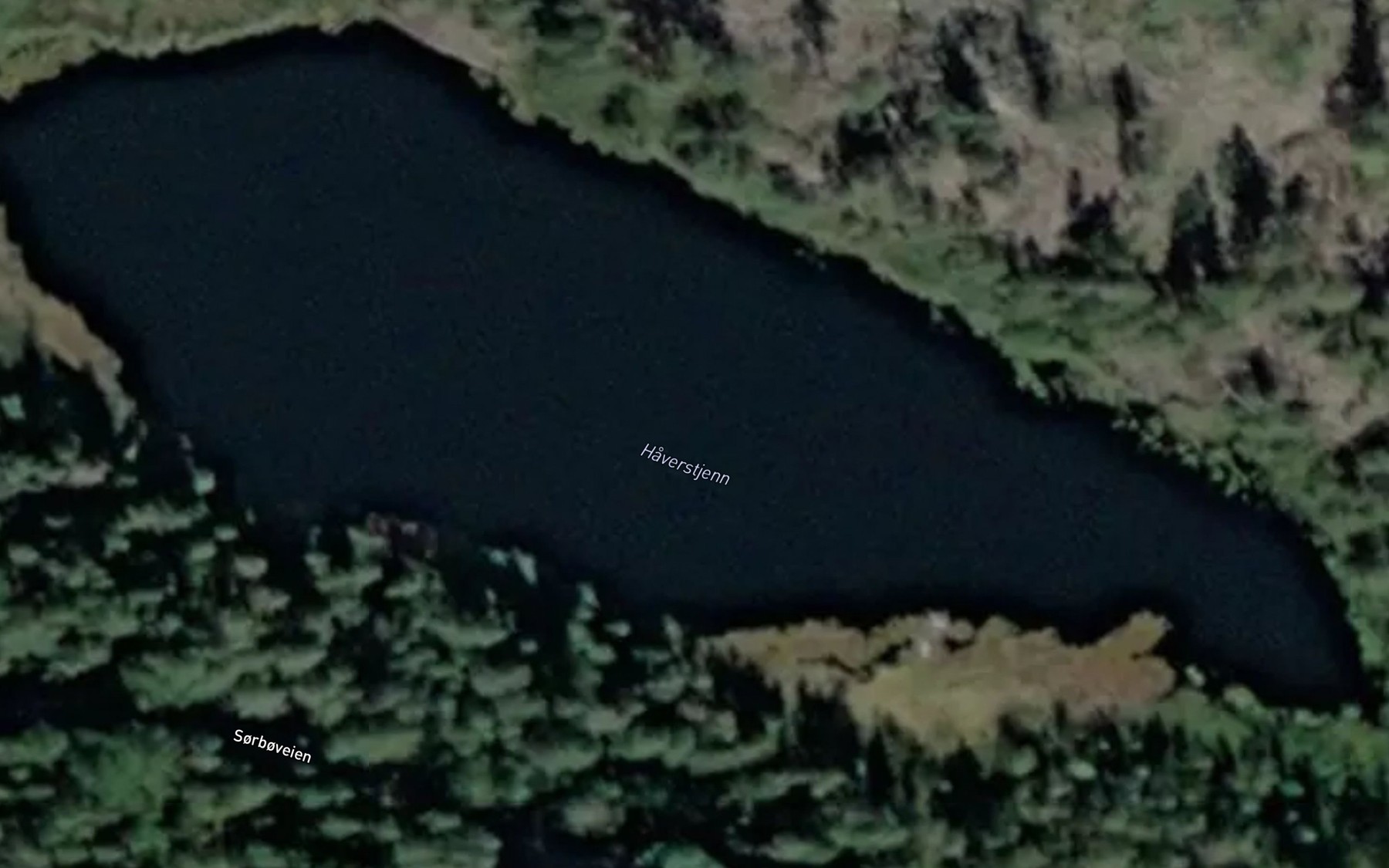 Satellite map of the Haverstjenn