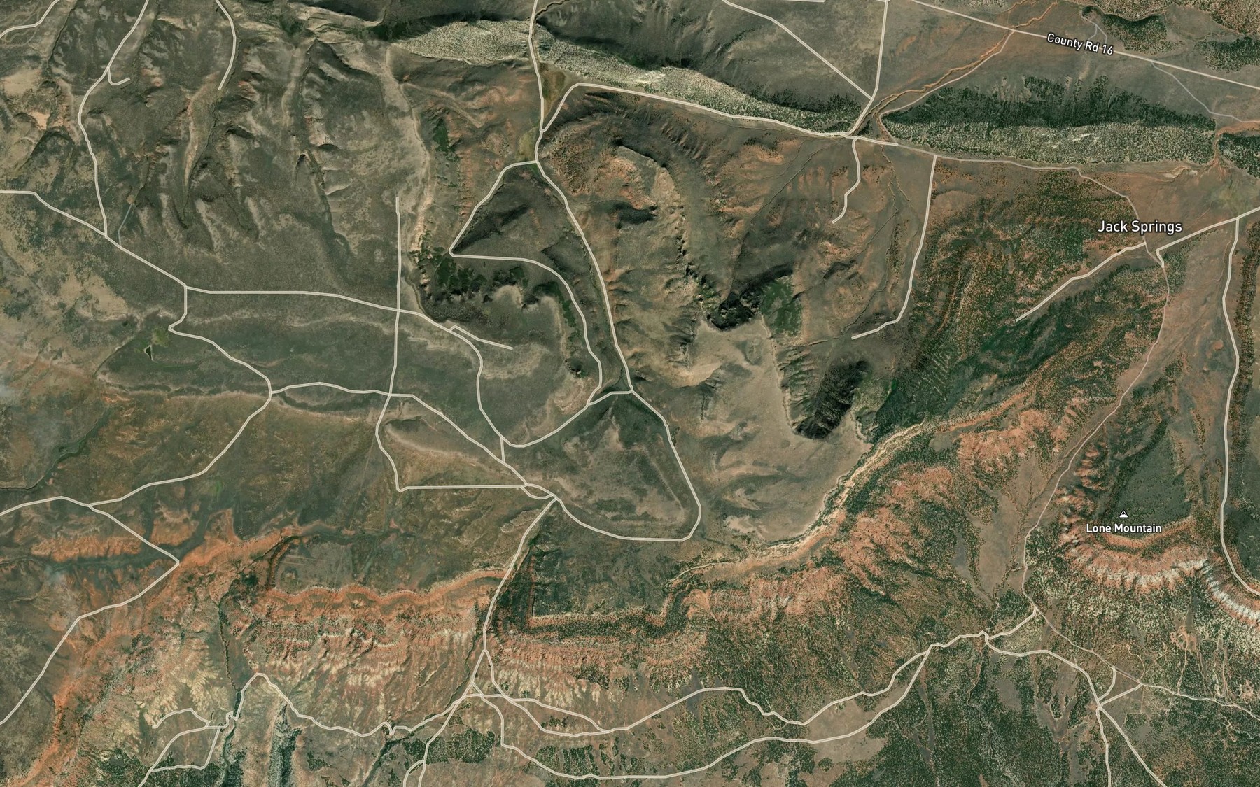Satellite map of the Davidson Spring