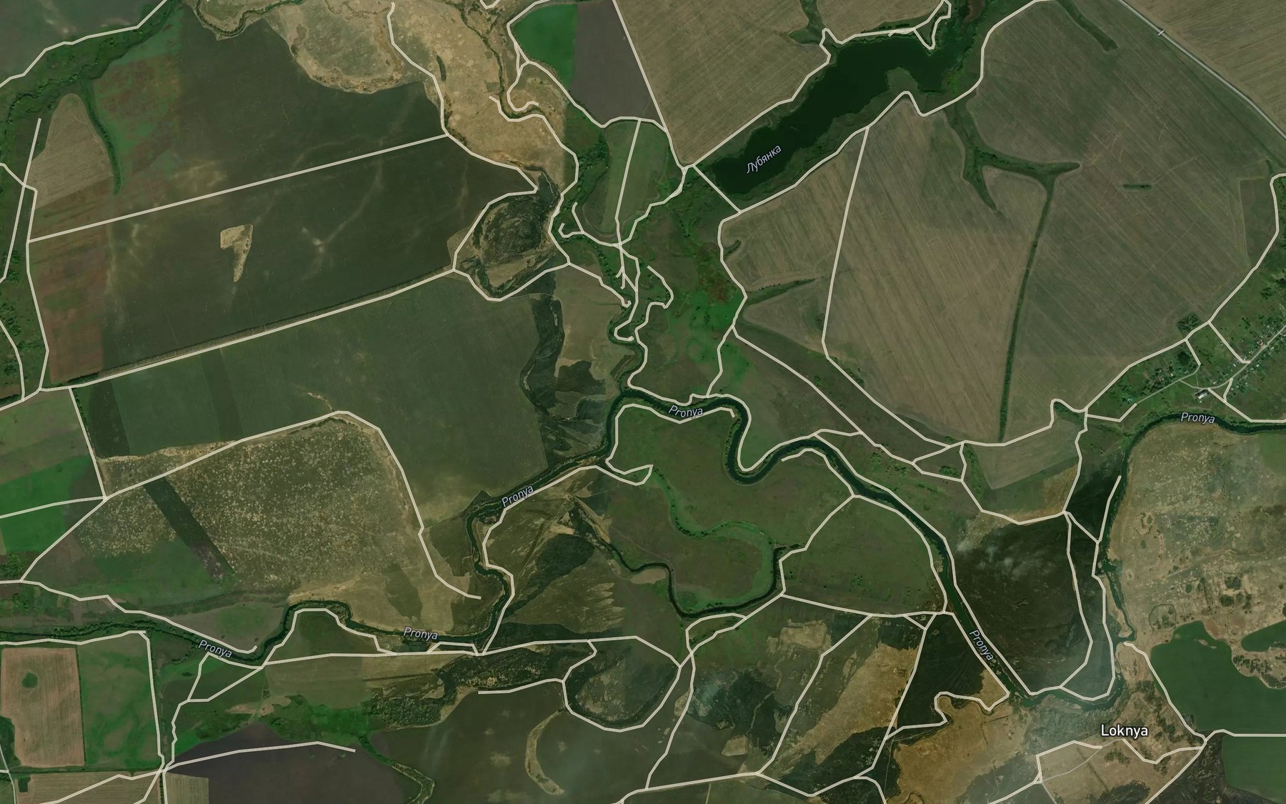 Satellite map of the Zhraka