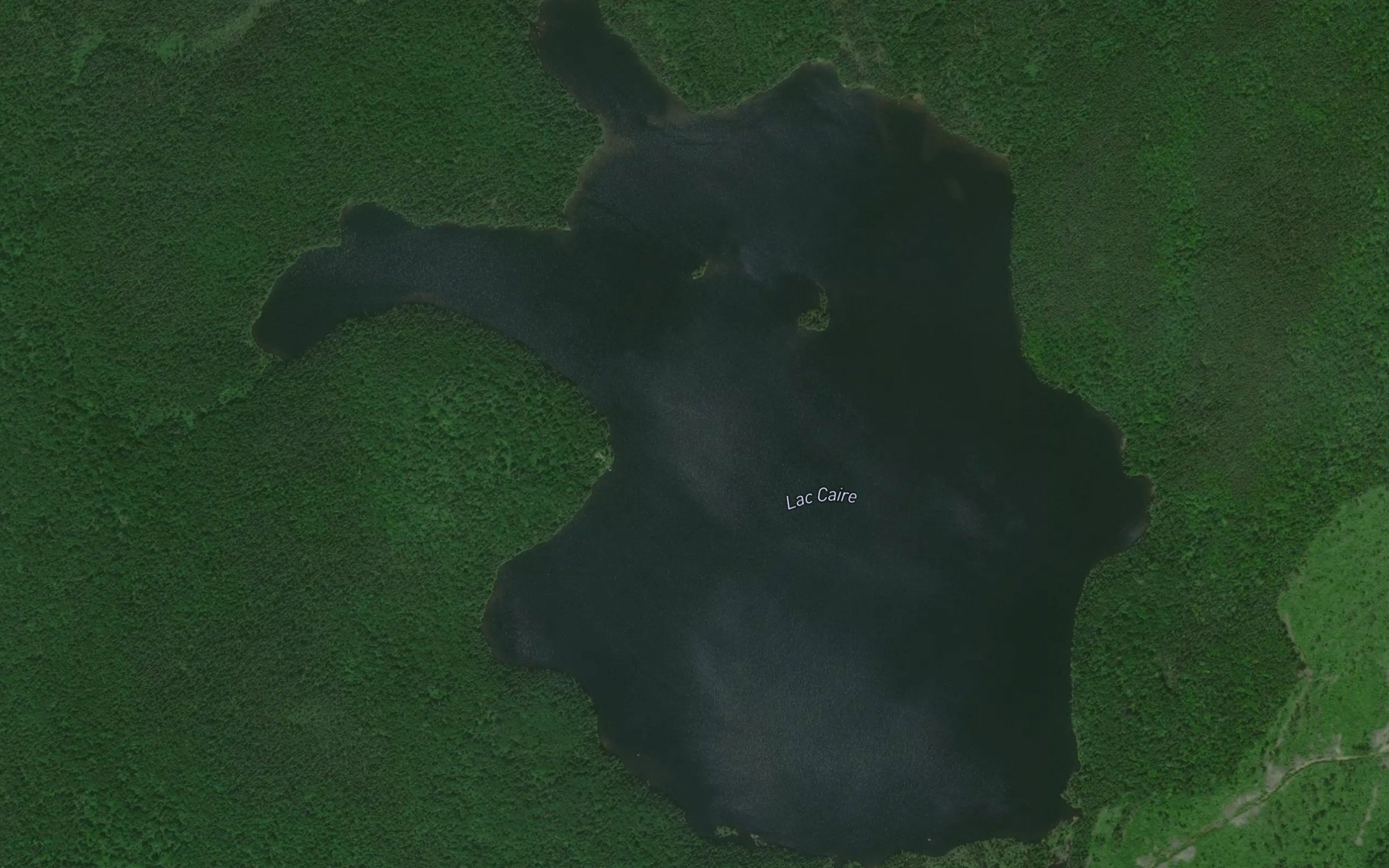 Satellite map of the Lac Caire