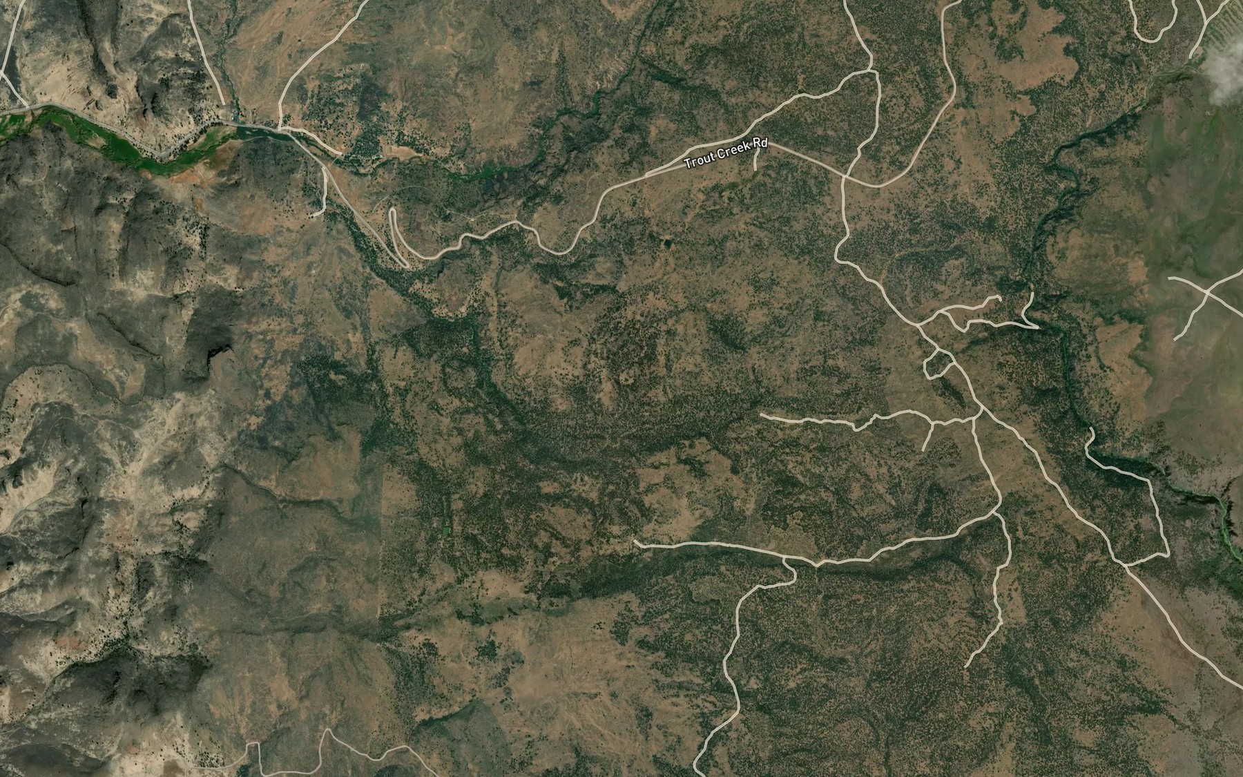 Satellite map of the Mud Springs Pond