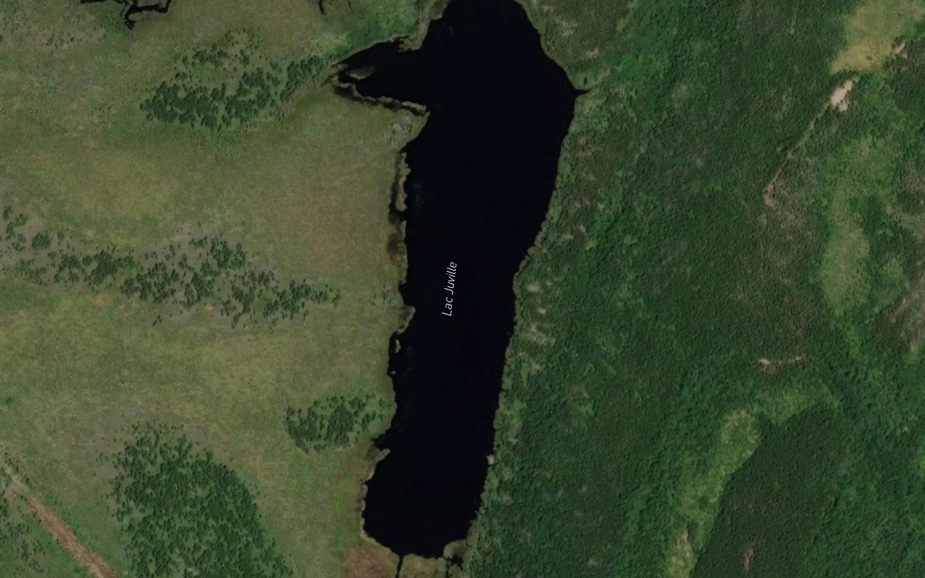 Satellite map of the Lac Juville
