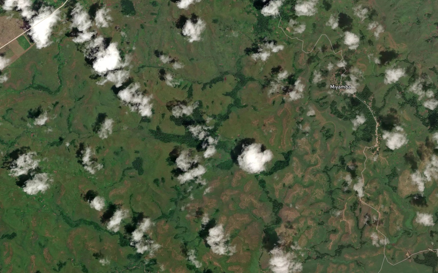Satellite map of the Ngandou