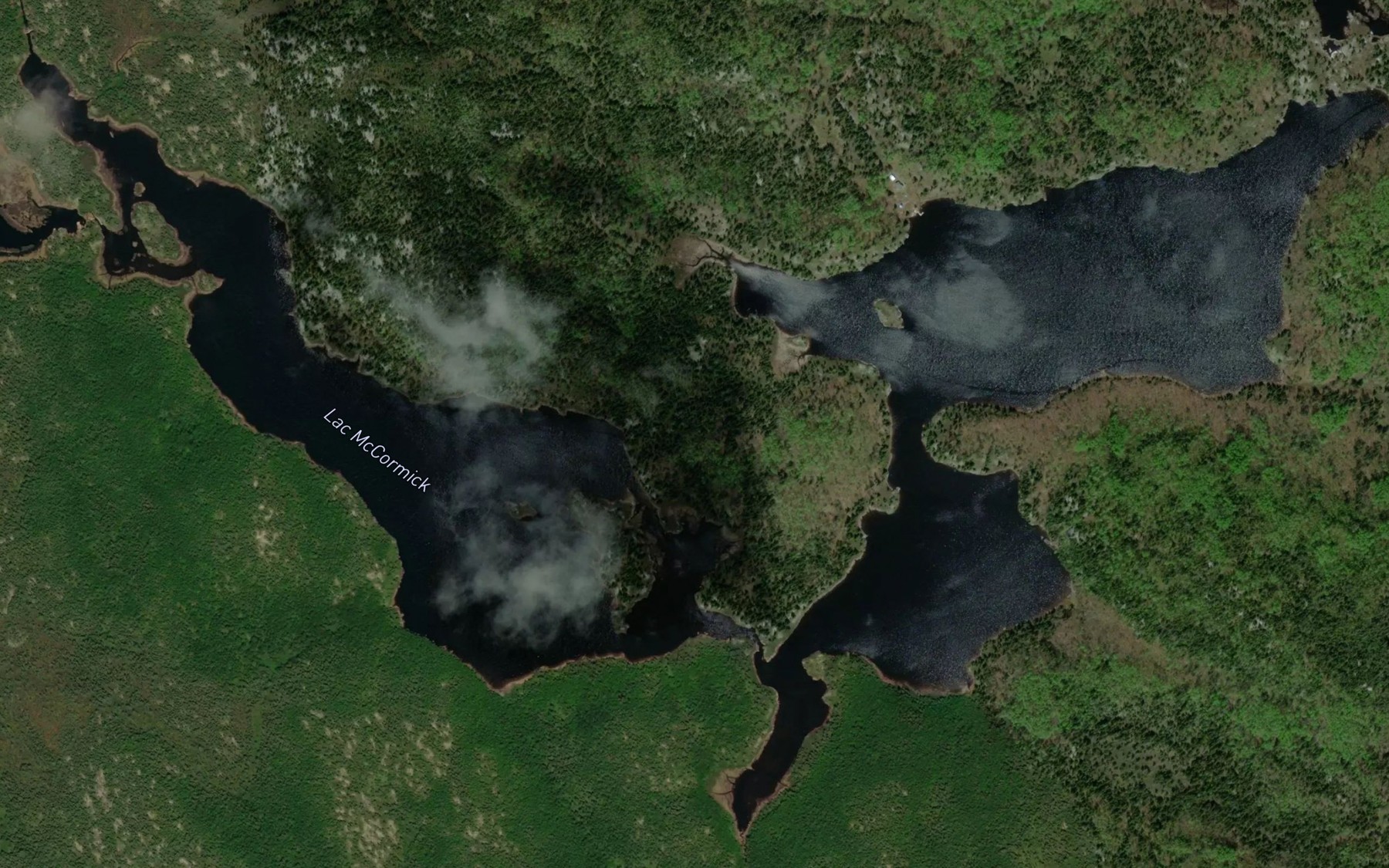 Satellite map of the Lac McCormick