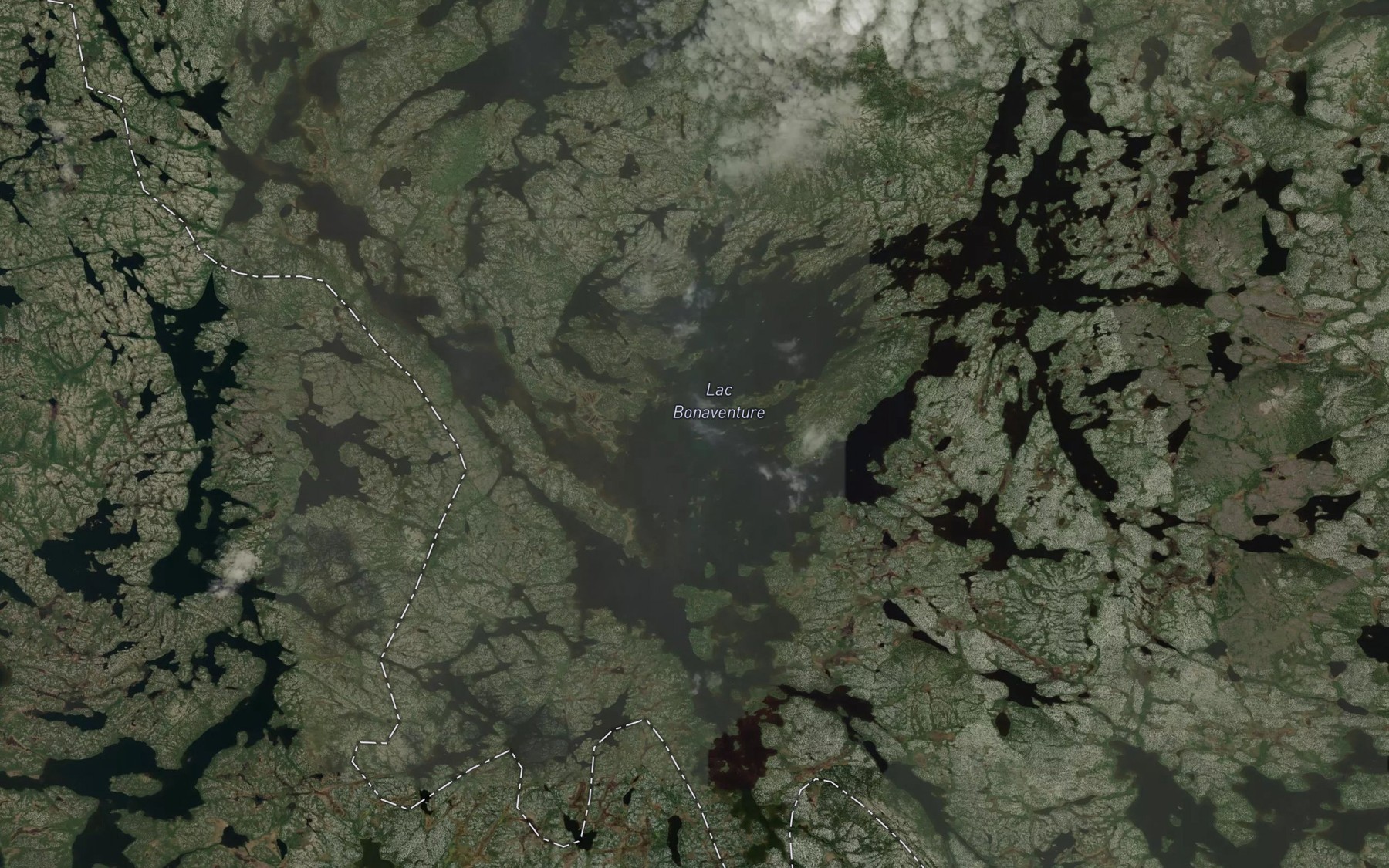 Satellite map of the Lac Bonaventure