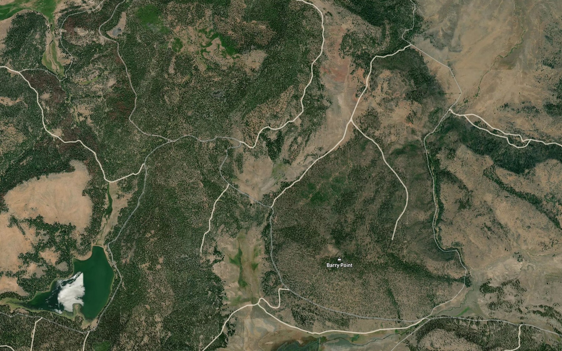 Satellite map of the Hay Spring