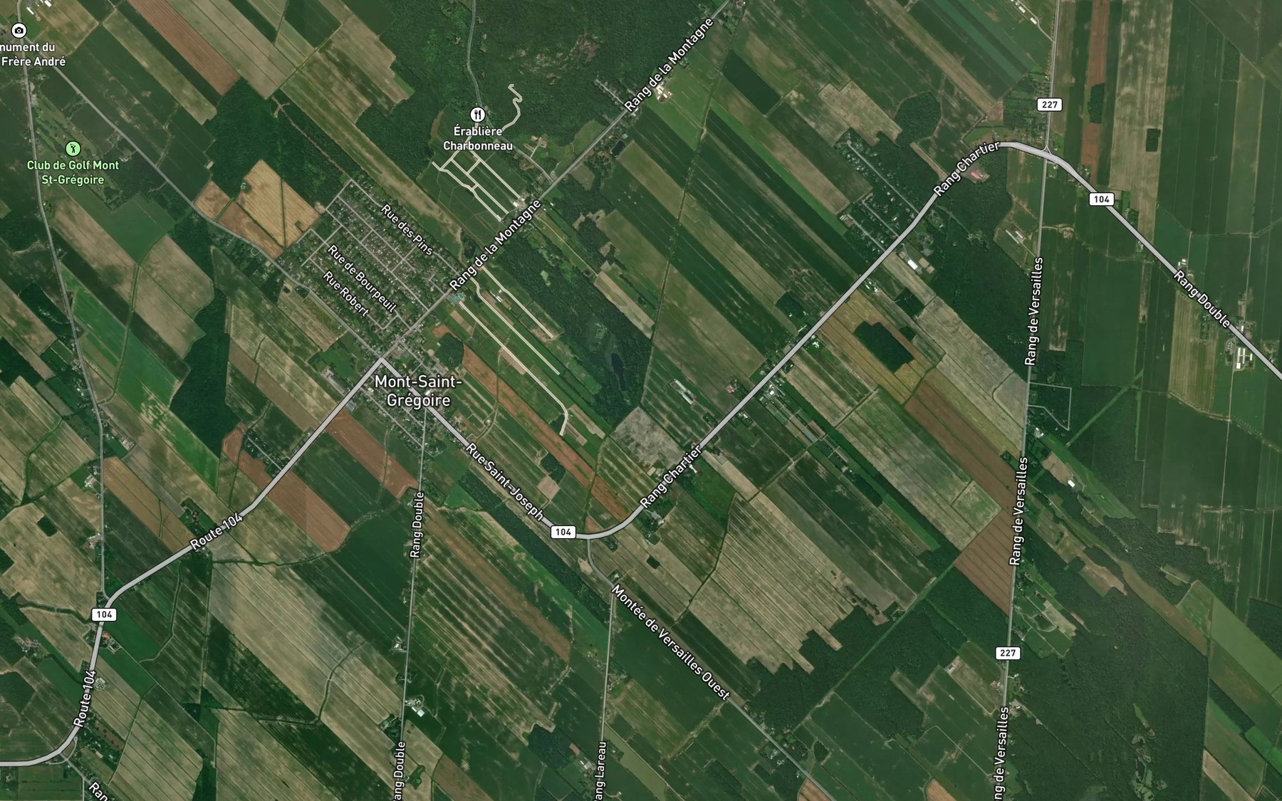 Satellite map of the Ruisseau Bessette