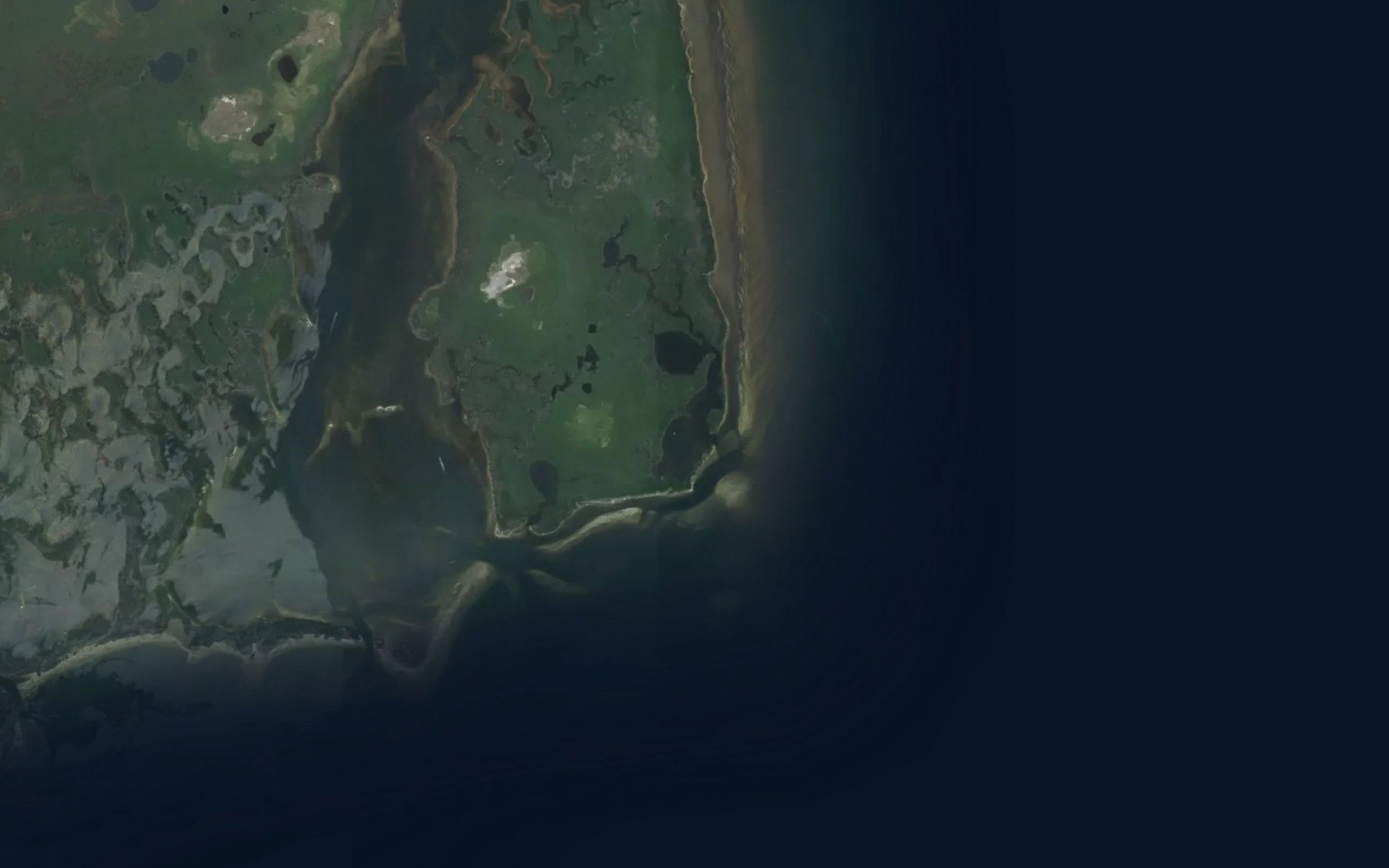Satellite map of the Cape Haze Bay