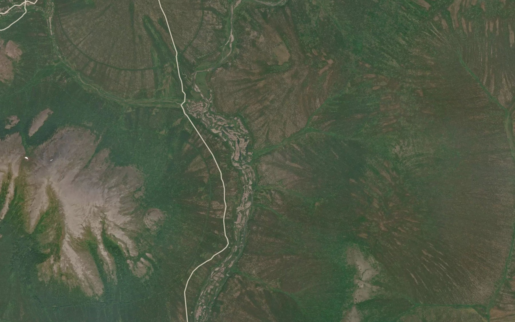 Satellite map of the Utica Creek