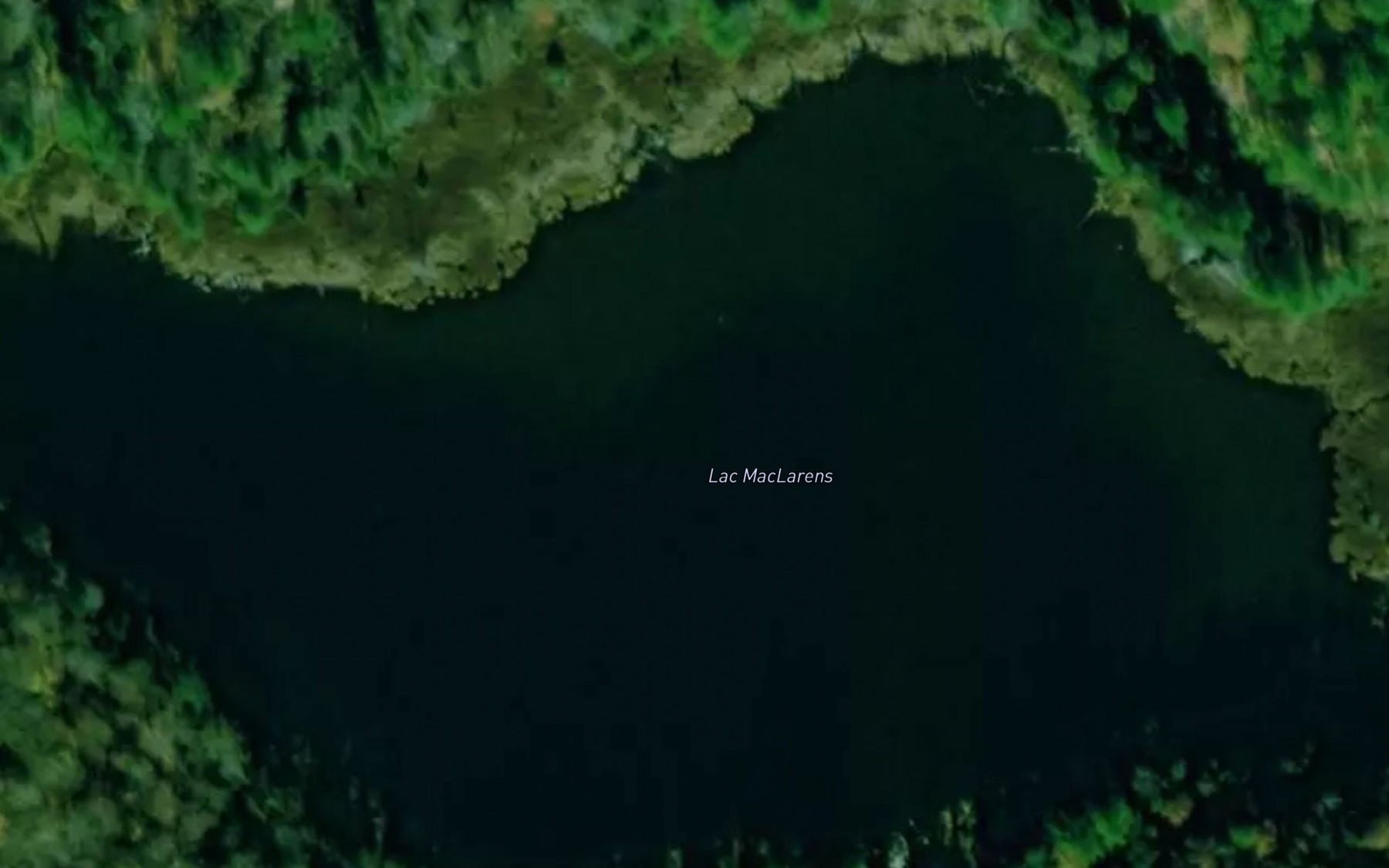 Satellite map of the Lac MacLarens
