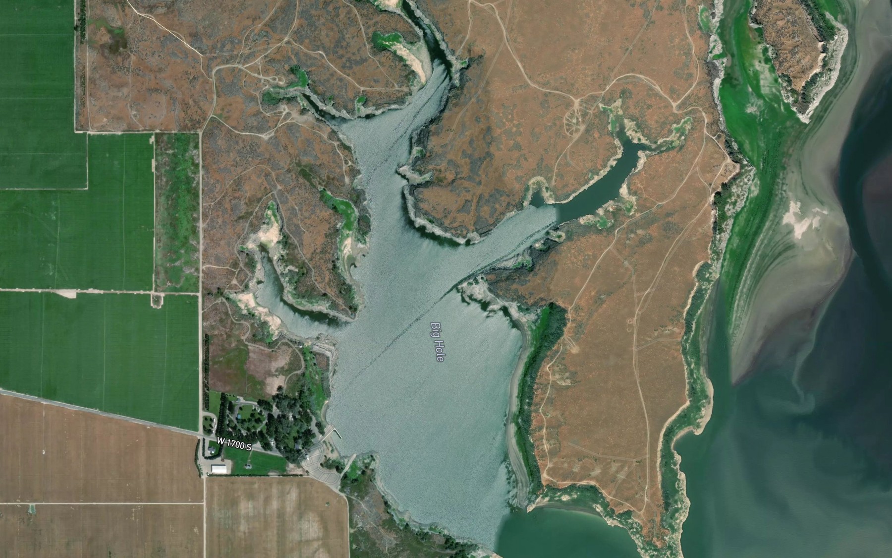 Satellite map of the Big Hole