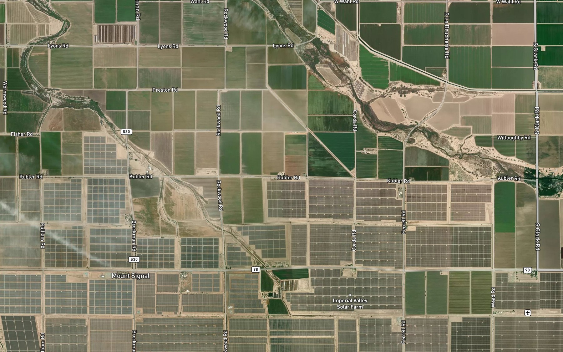 Satellite map of the Wistaria Lateral Four