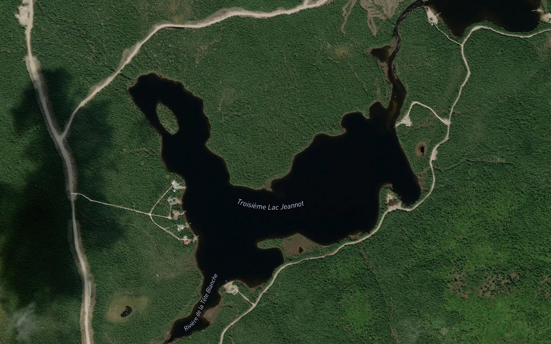 Satellite map of the Troisieme lac Jeannot