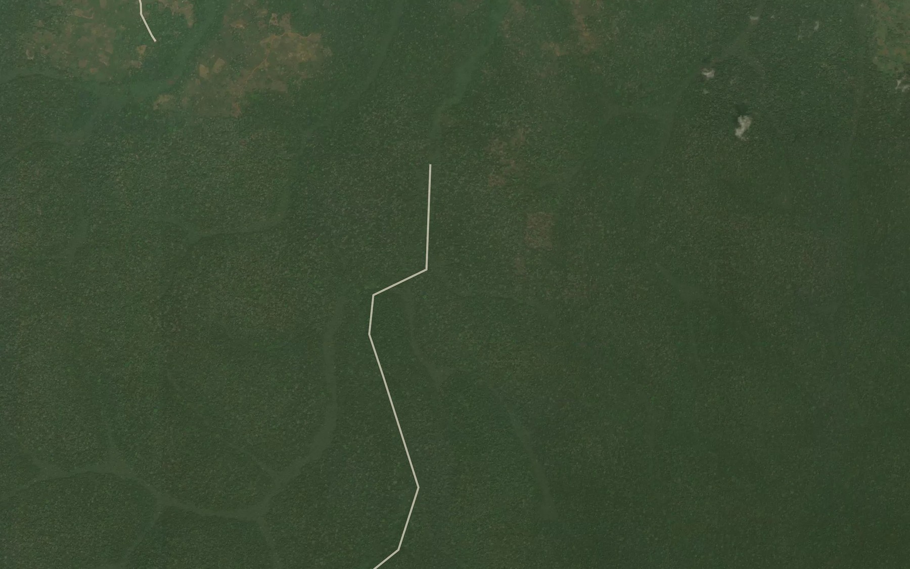 Satellite map of the Menoukou