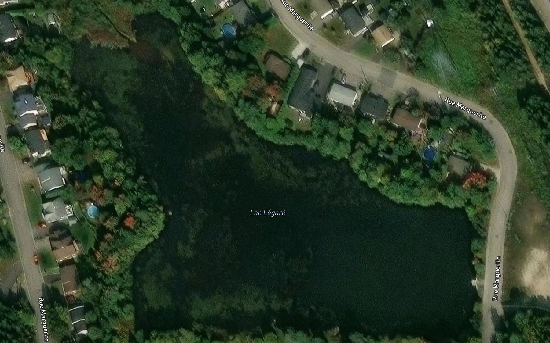 Satellite map of the Lac Legare