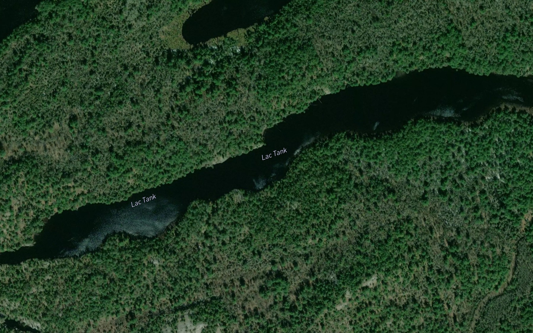 Satellite map of the Lac Tank