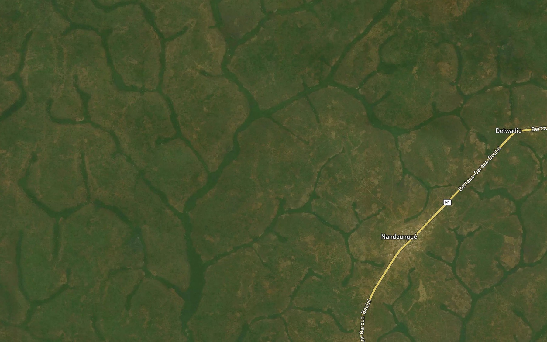 Satellite map of the Gba