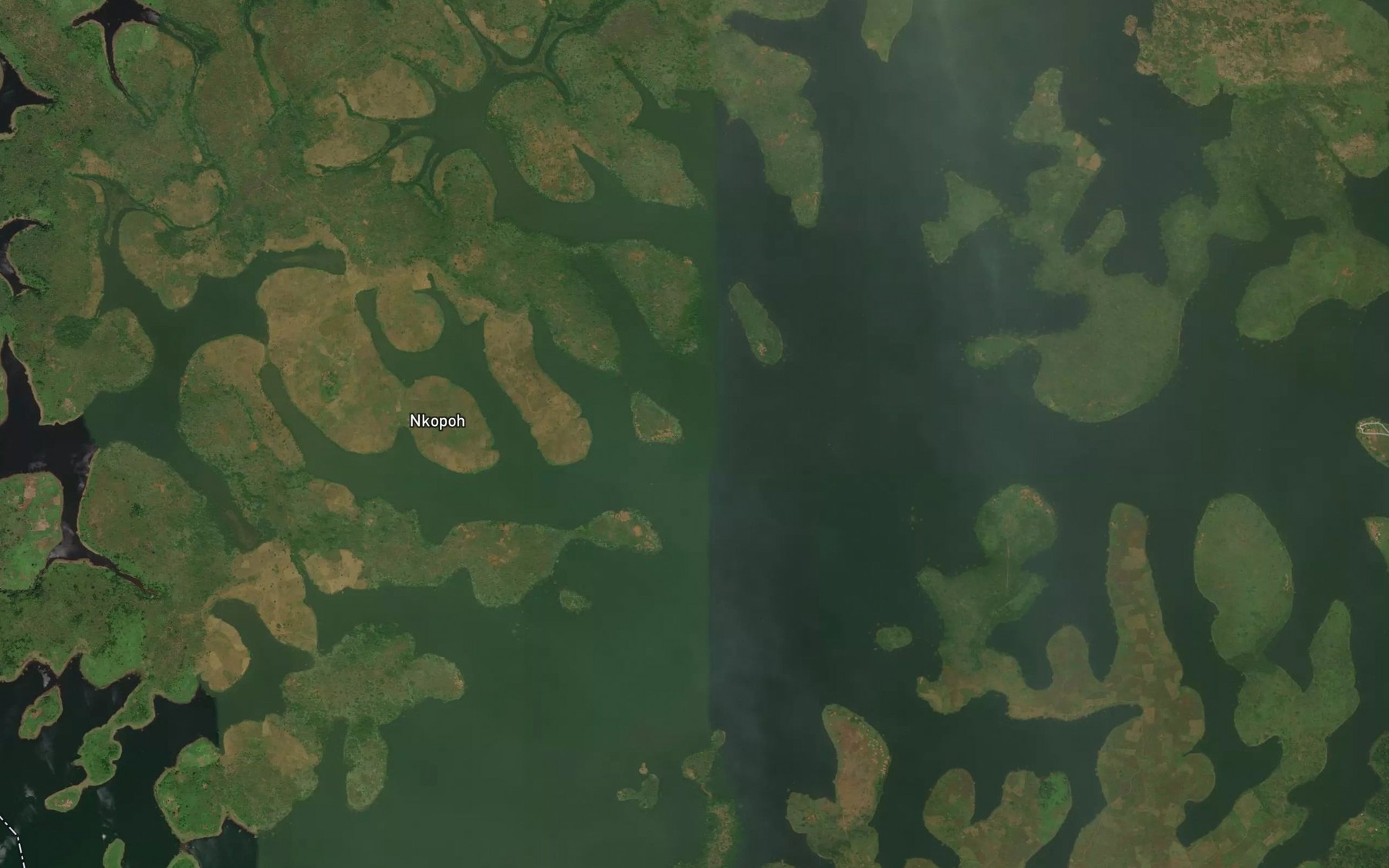 Satellite map of the Ngom