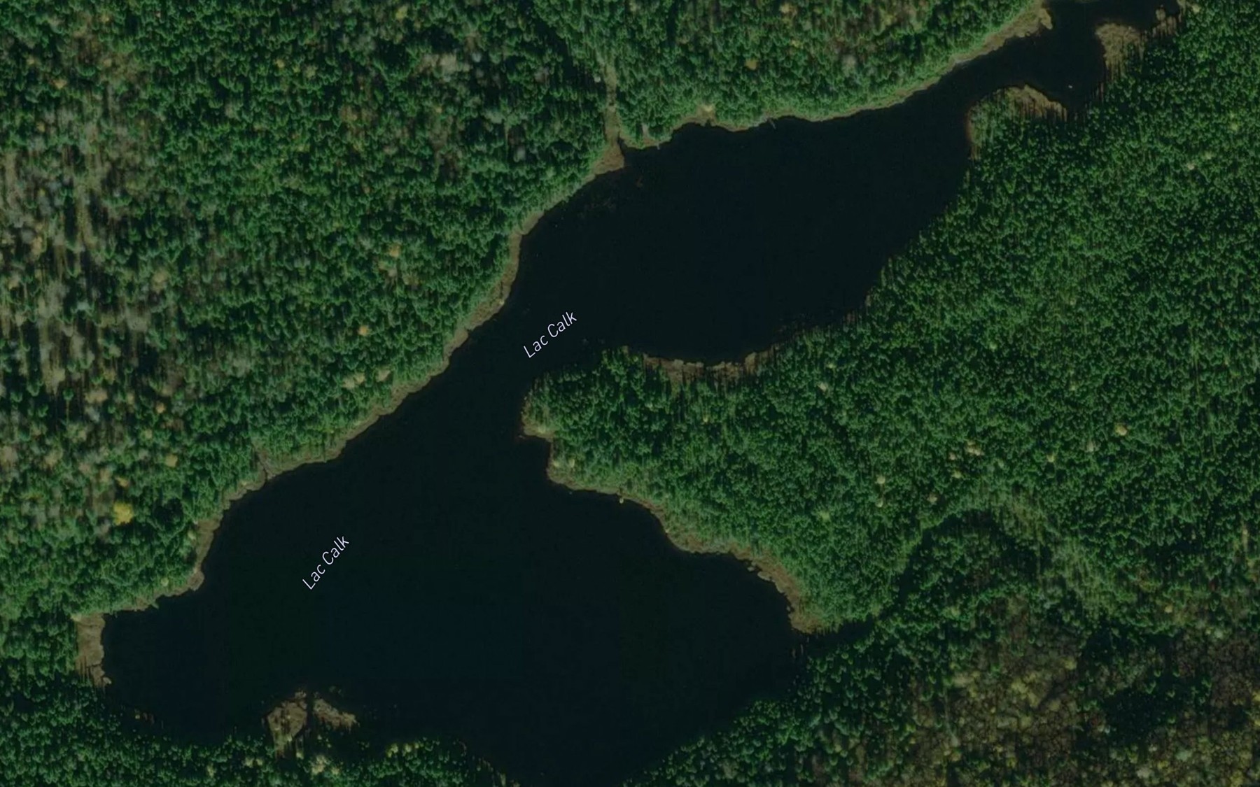 Satellite map of the Lac Calk
