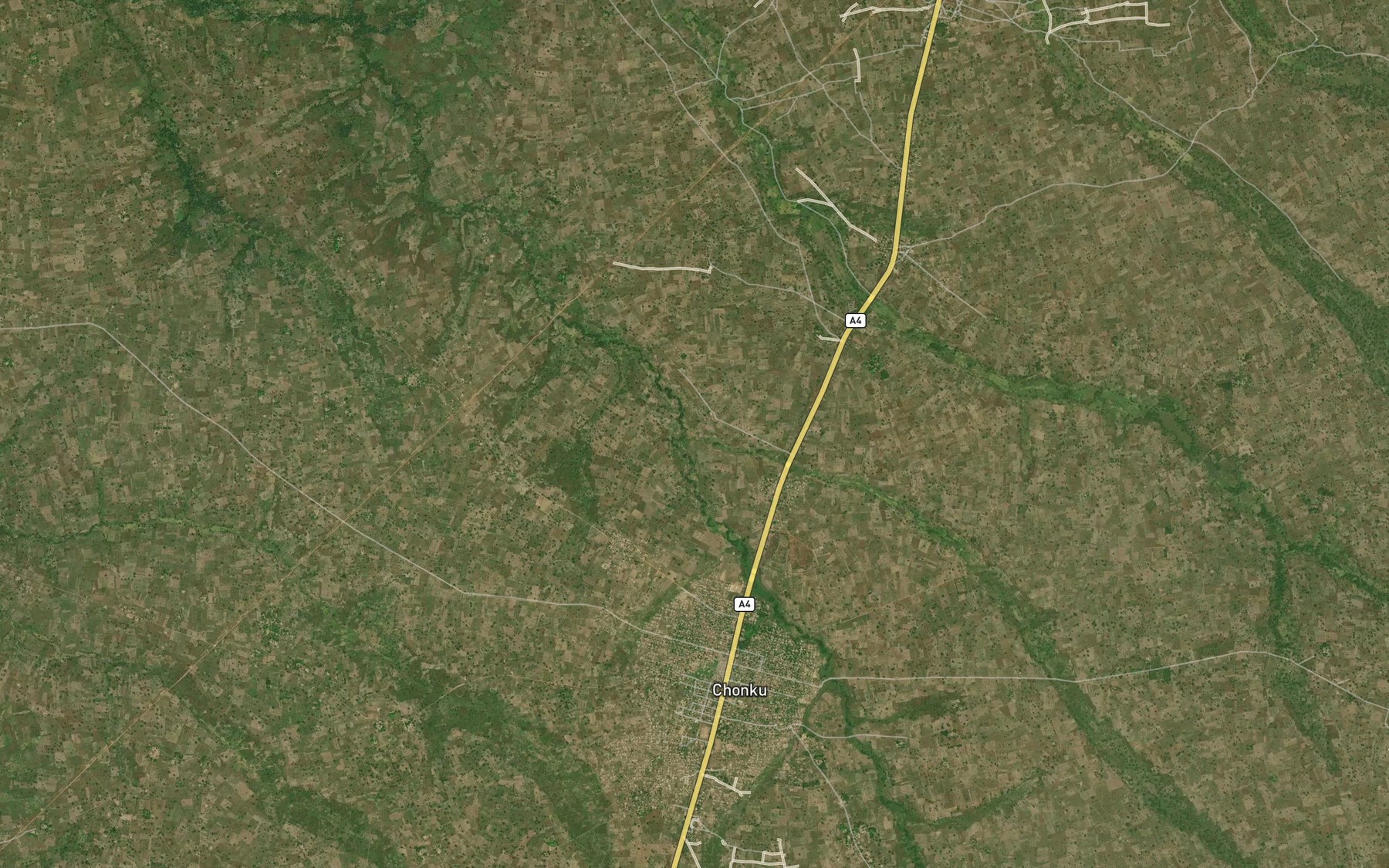 Satellite map of the Kanba