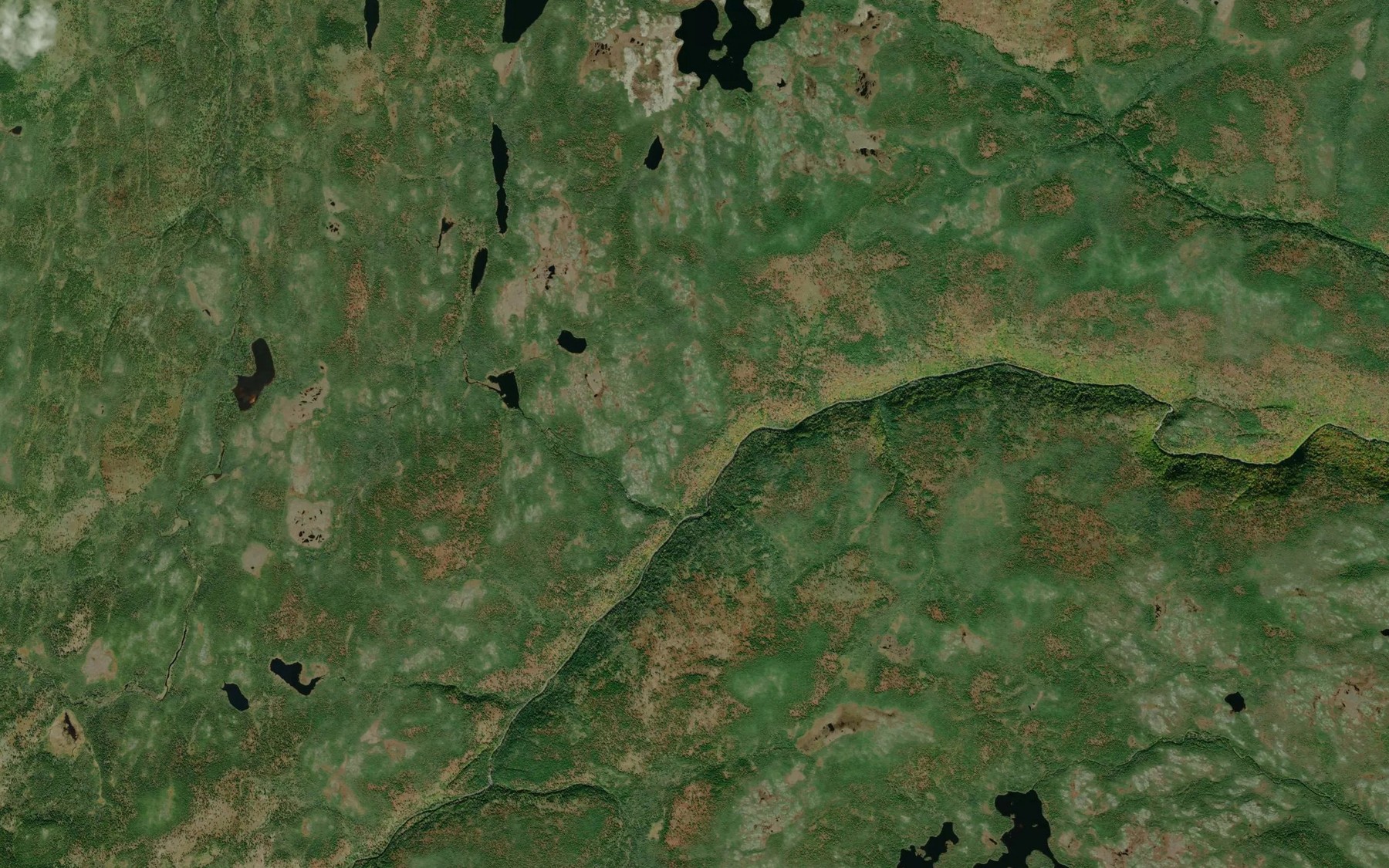 Satellite map of the Doherty Brook