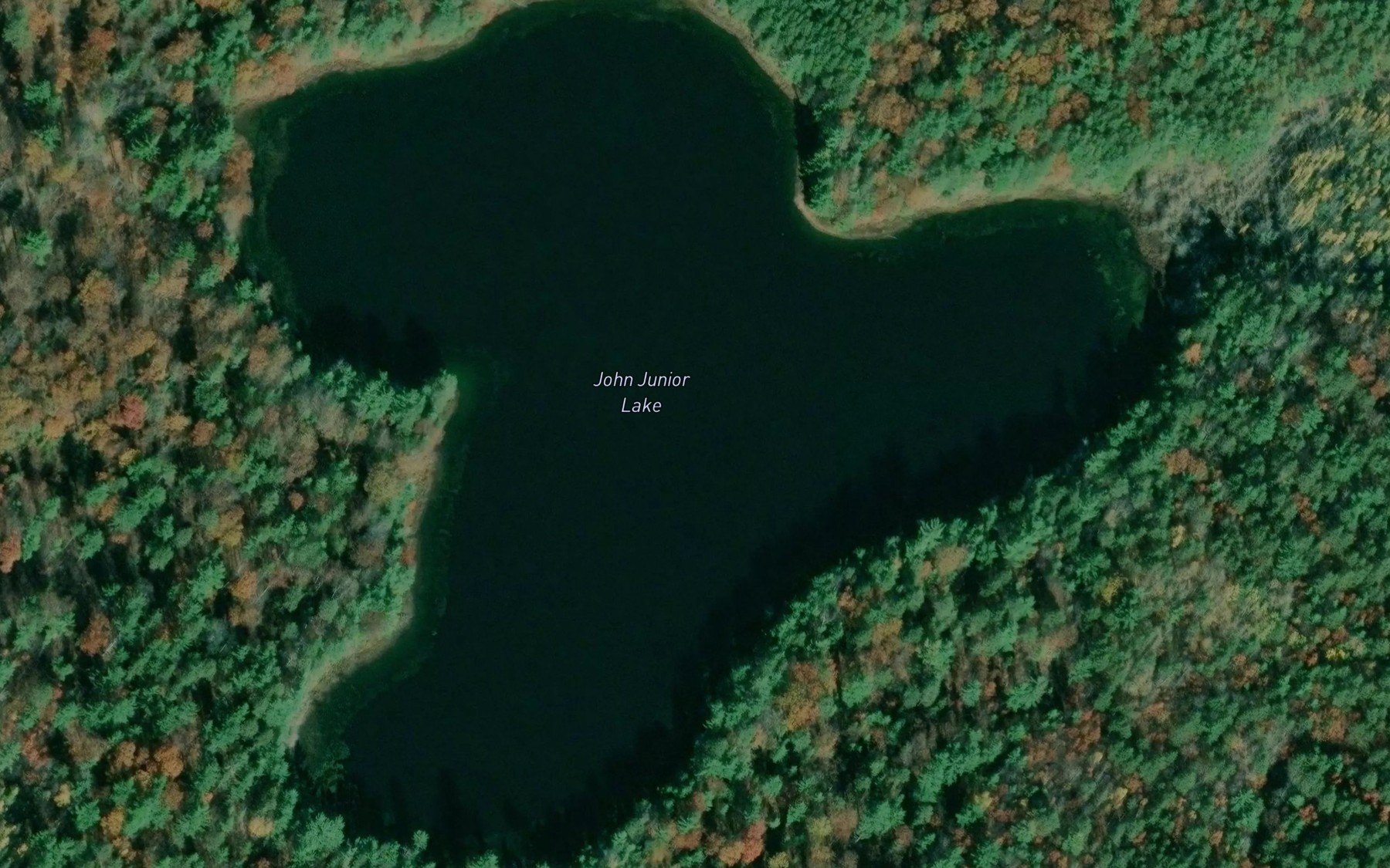 Satellite map of the Little John Junior Lake