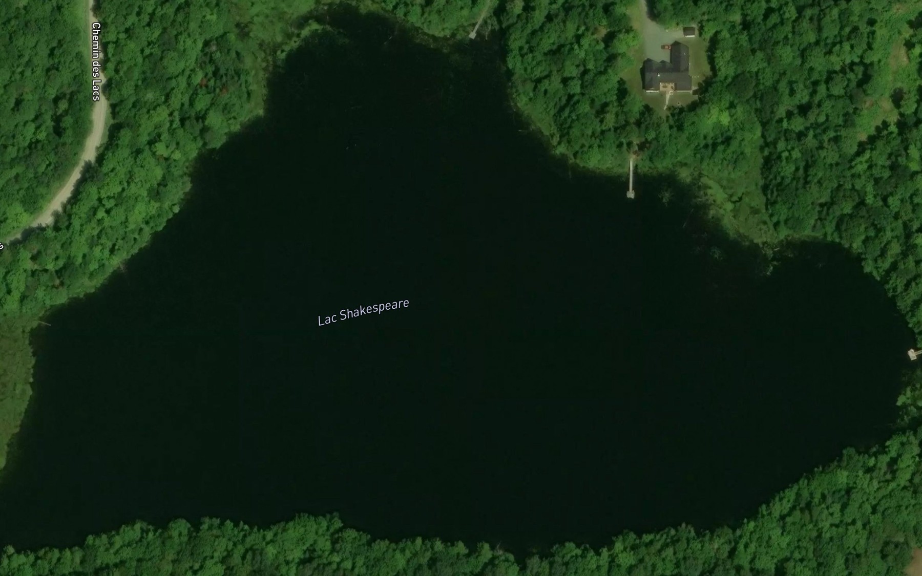 Satellite map of the Lac McDougall