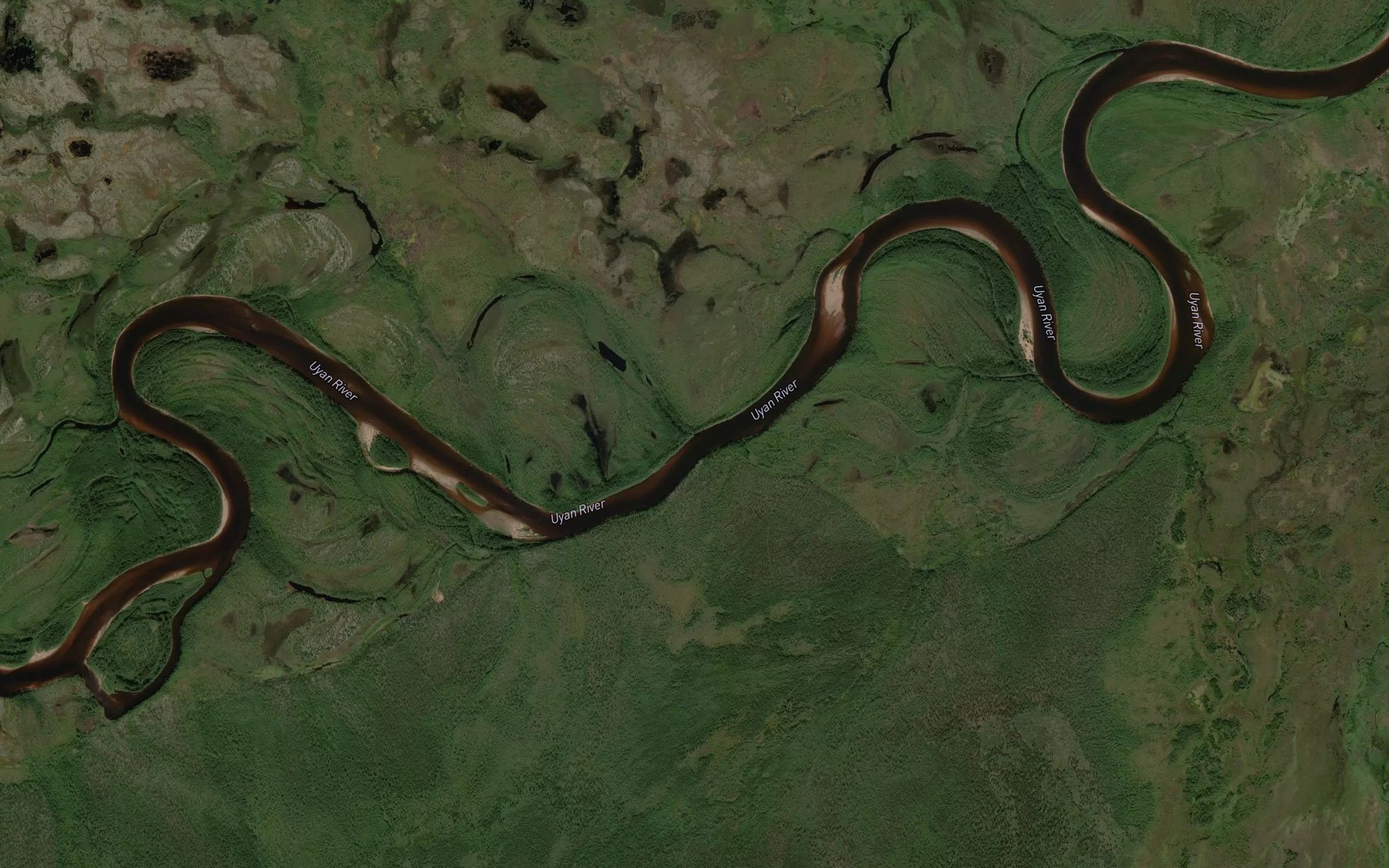 Satellite map of the Mugur
