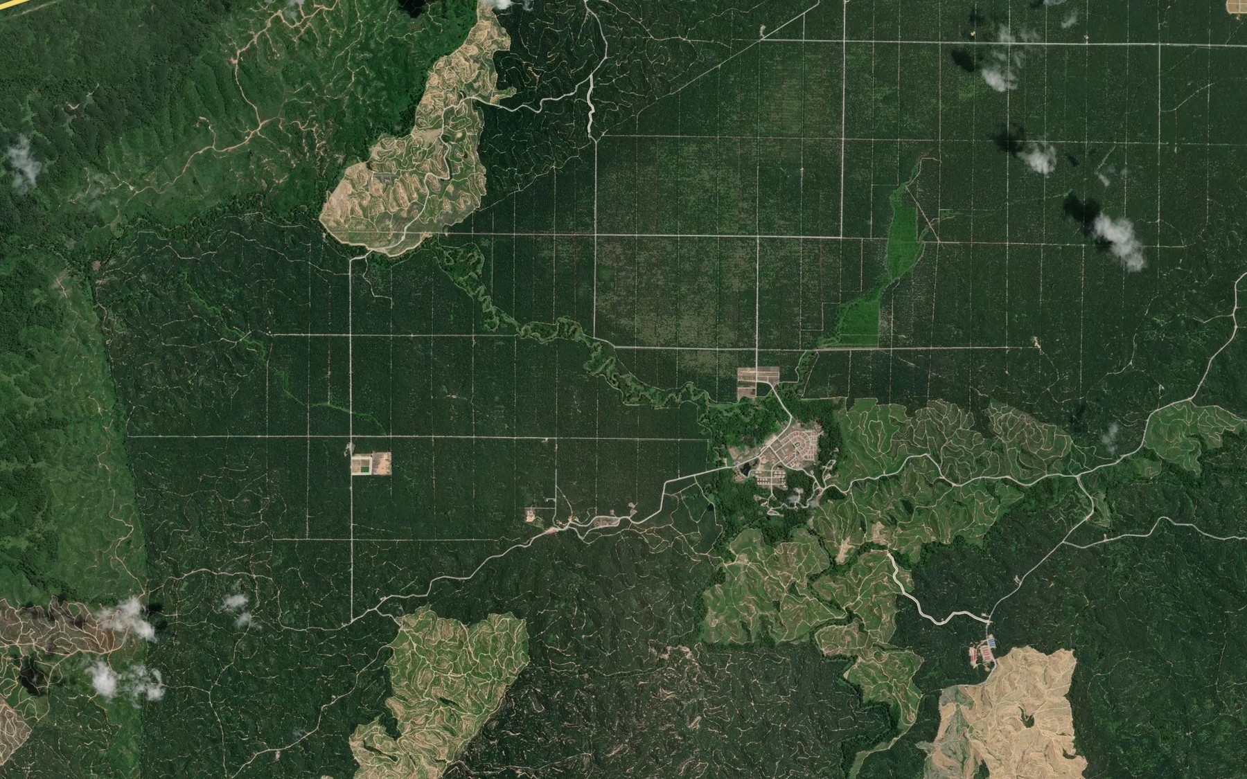 Satellite map of the Sungai Loba