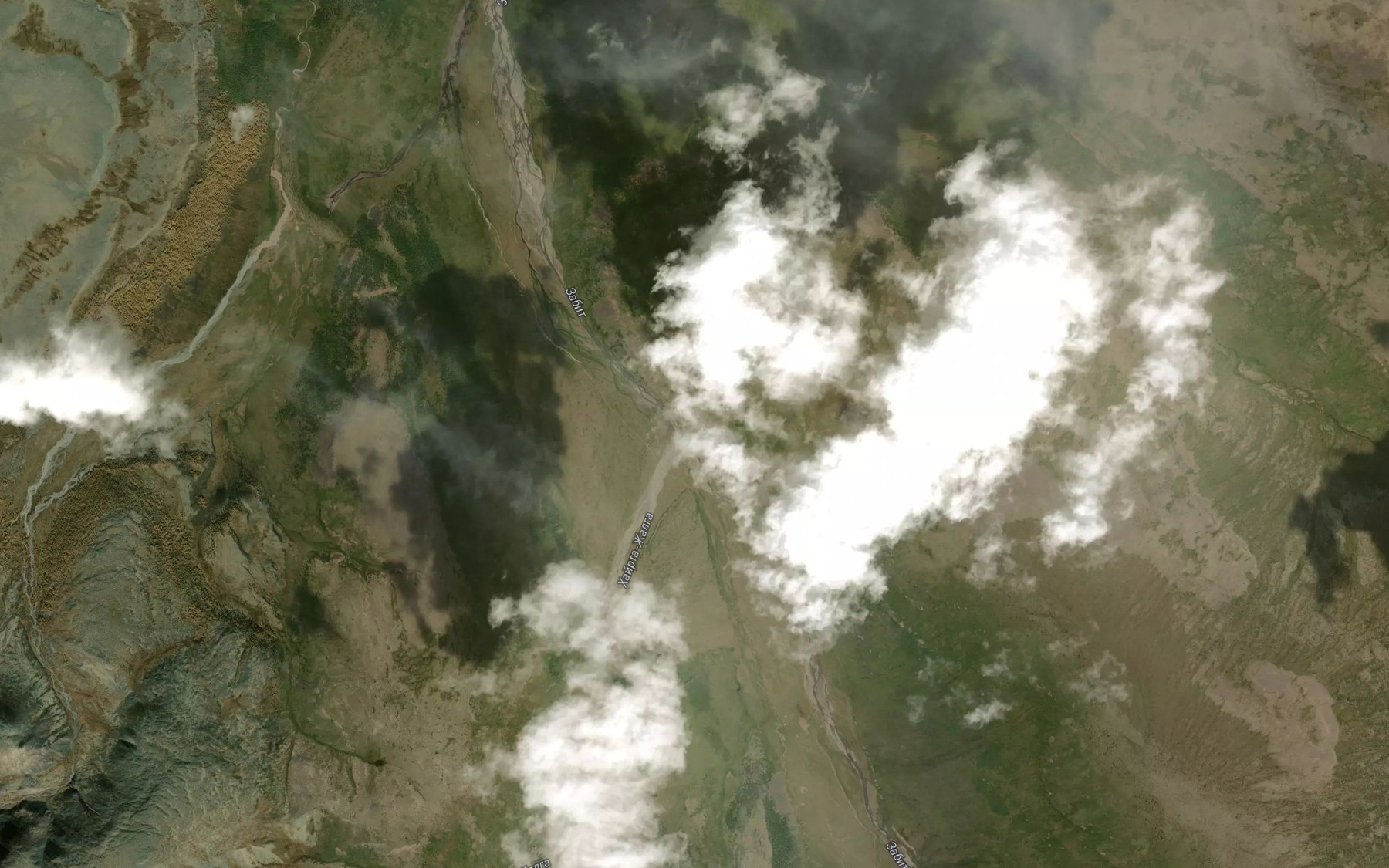 Satellite map of the Khayrta-Zhalga