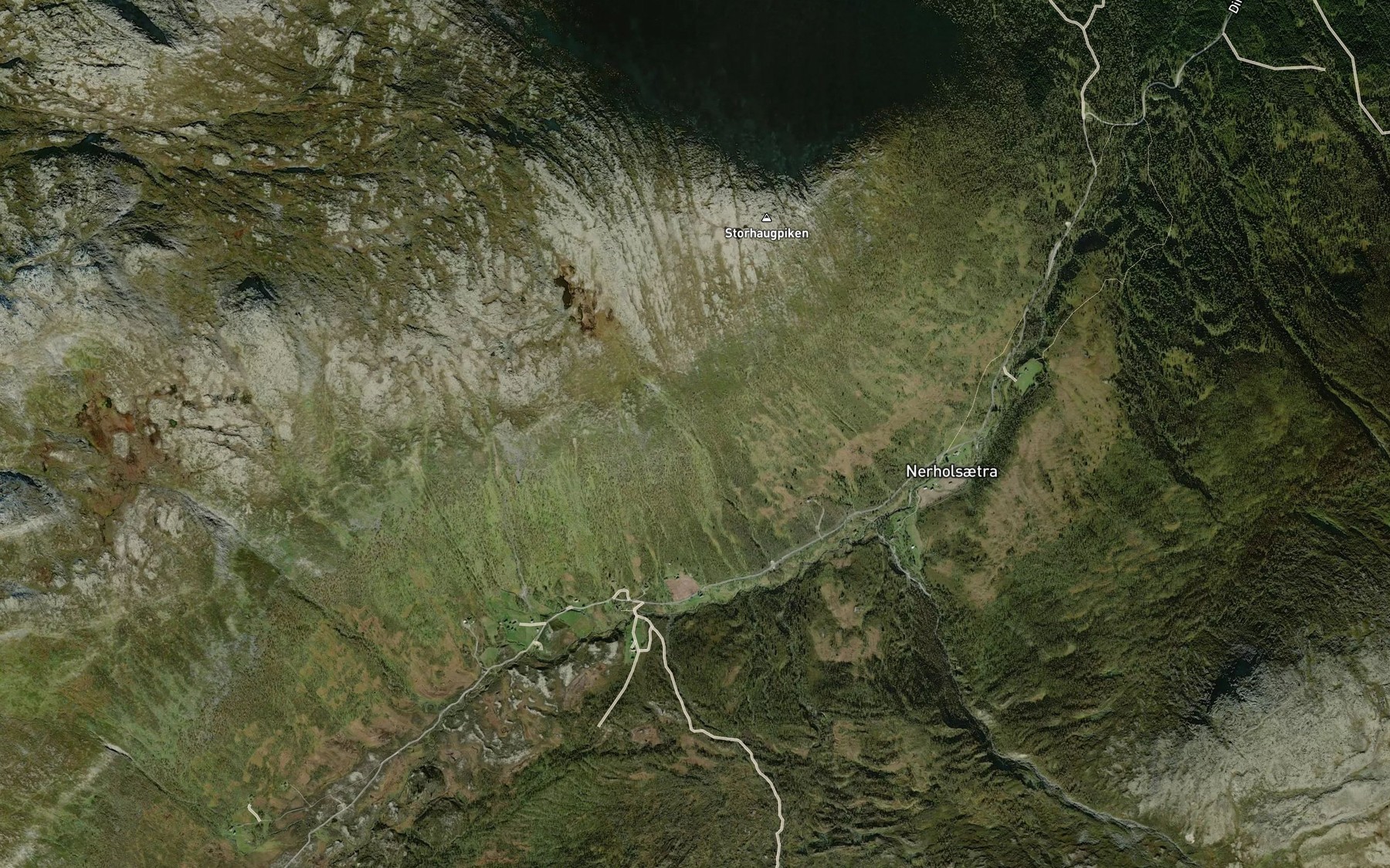 Satellite map of the Hestengbekken