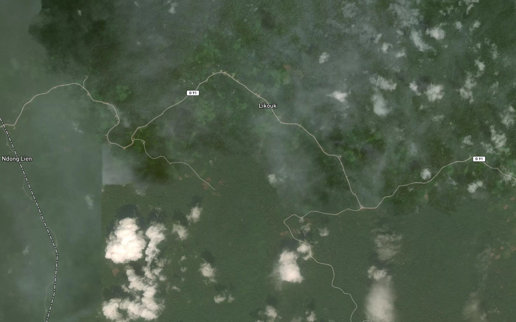 Satellite map of the Boboukou