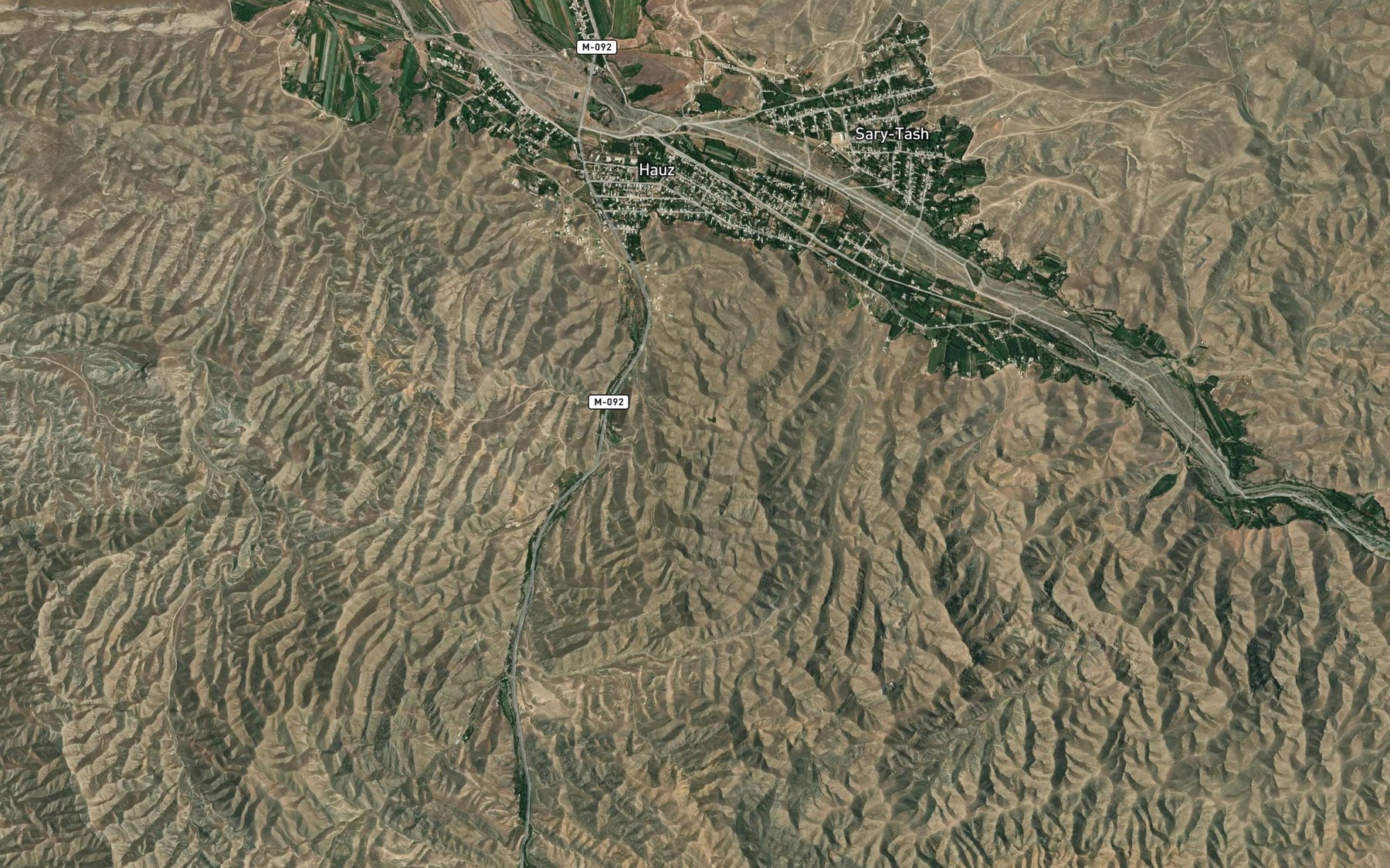 Satellite map of the Rodnik Kasym-Bek-Bulak